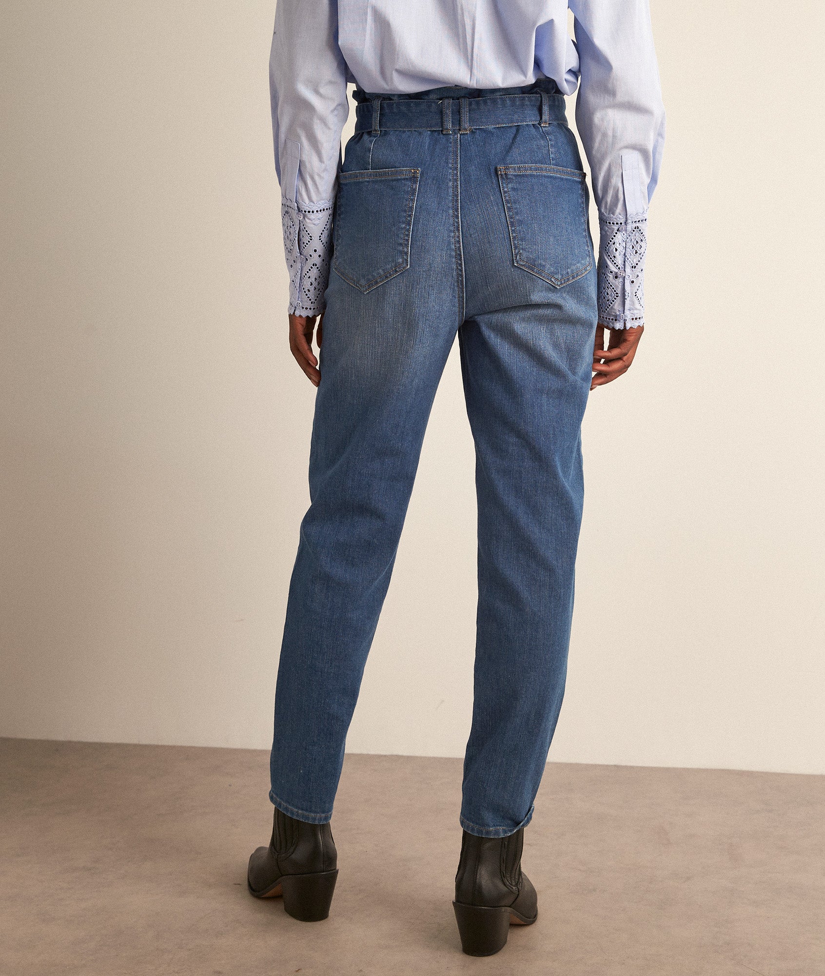 Jean paper bag Barbara Faume - seconde main