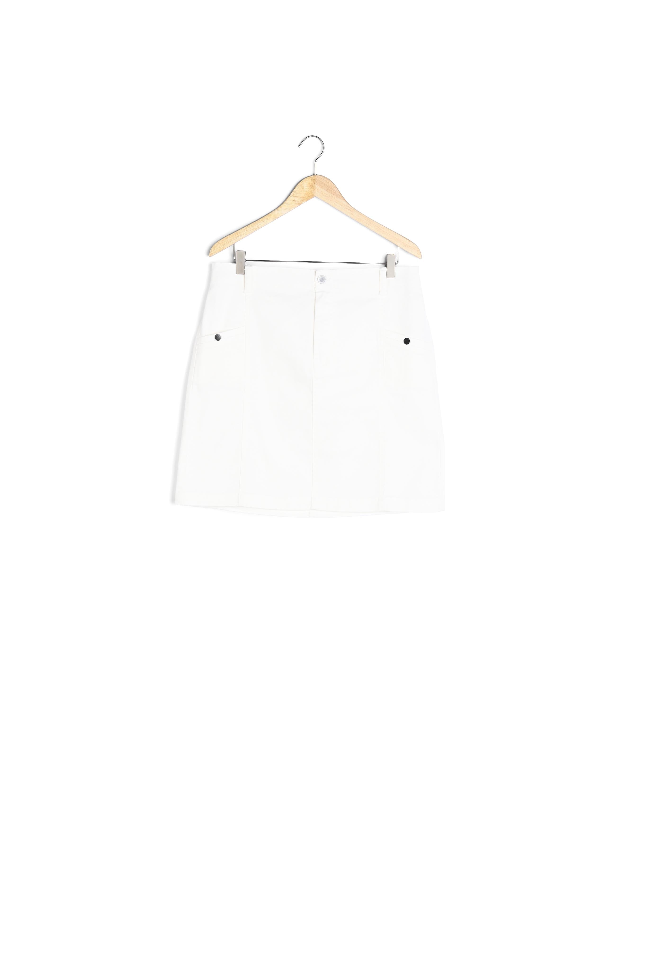 Jupe courte en coton ivoire Day Faume - seconde main