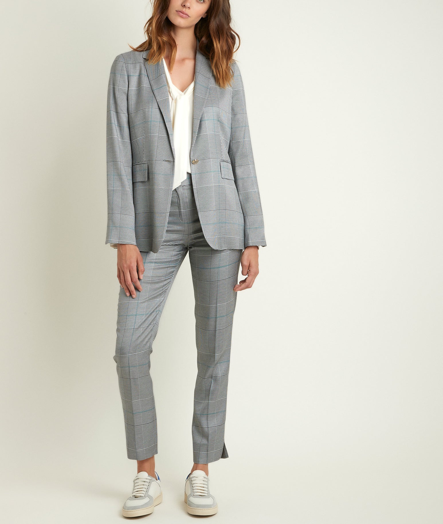 Pantalon cigarette Prince de Galles Lara Faume - seconde main