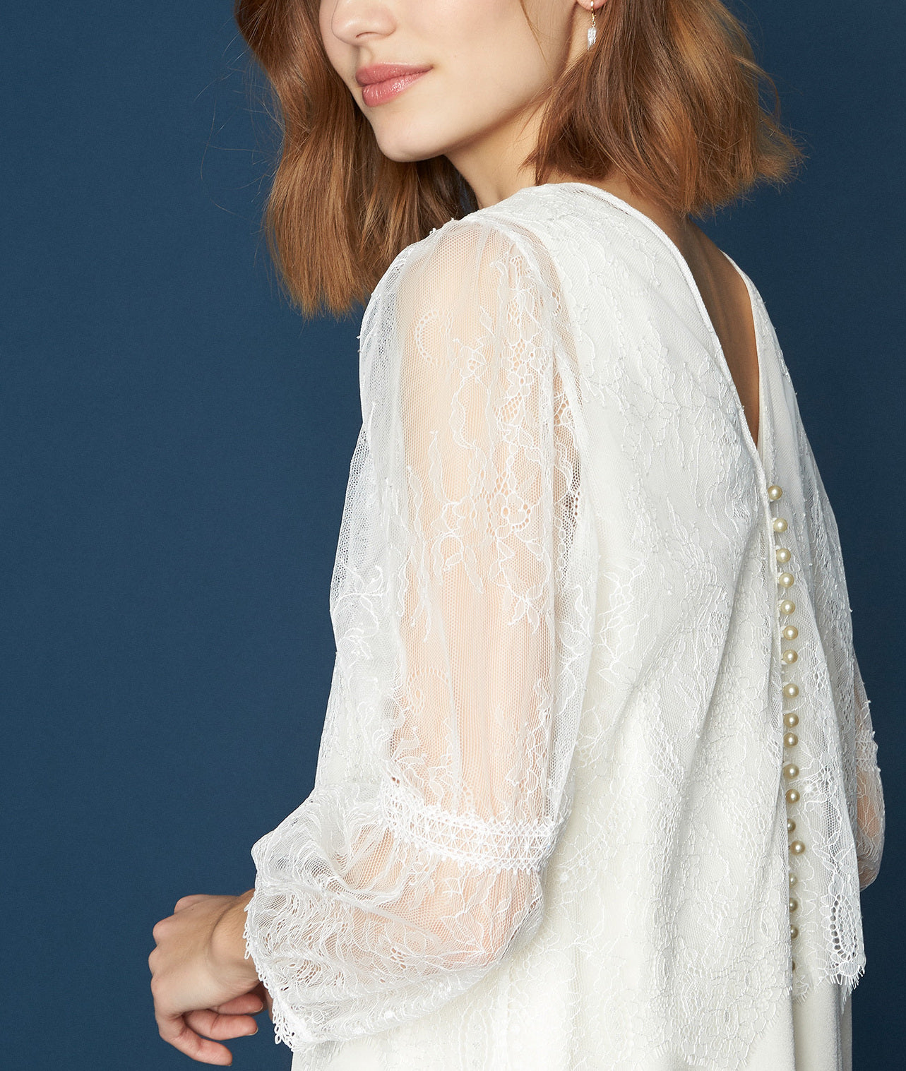 Robe en dentelle Olivier Faume - seconde main