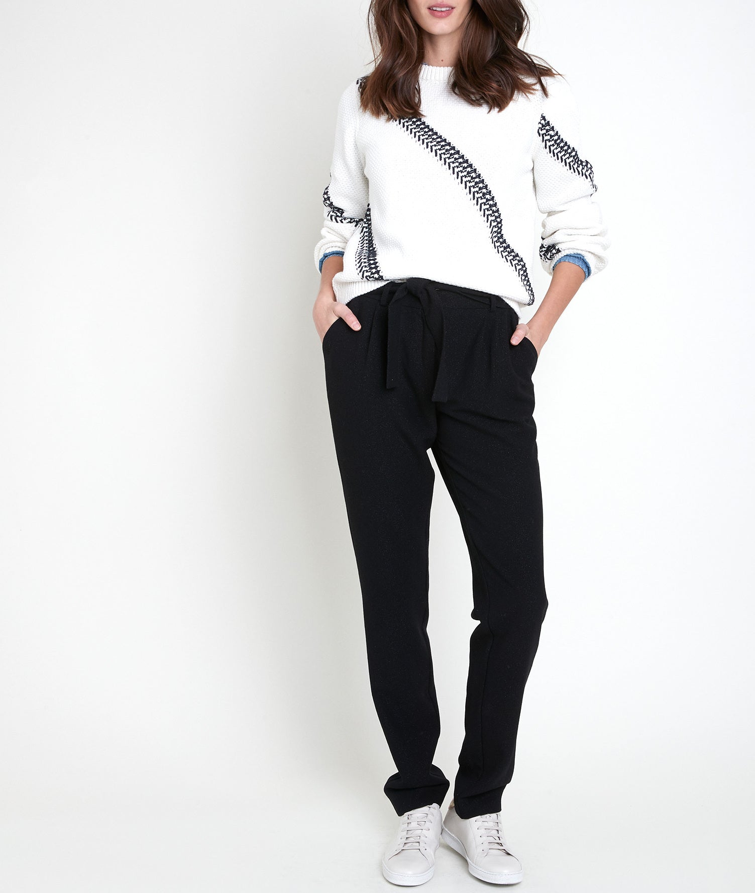 Pantalon carotte lurex Feodor Faume - seconde main