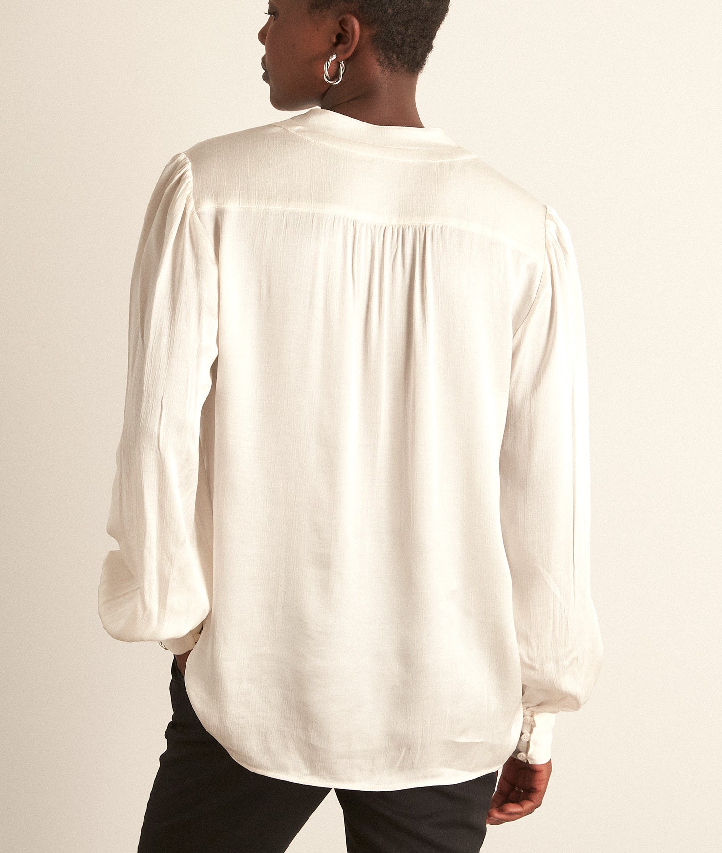 Blouse satinée blanche Chlea Faume - seconde main