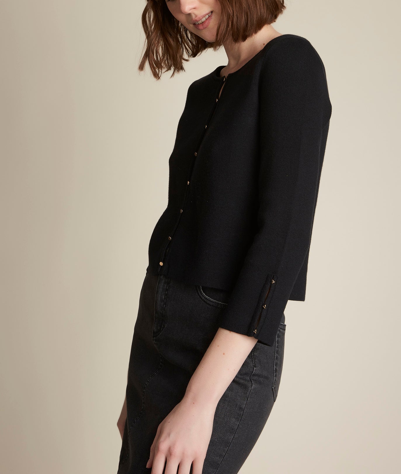 Boléro milano noir Dauphine Faume - seconde main