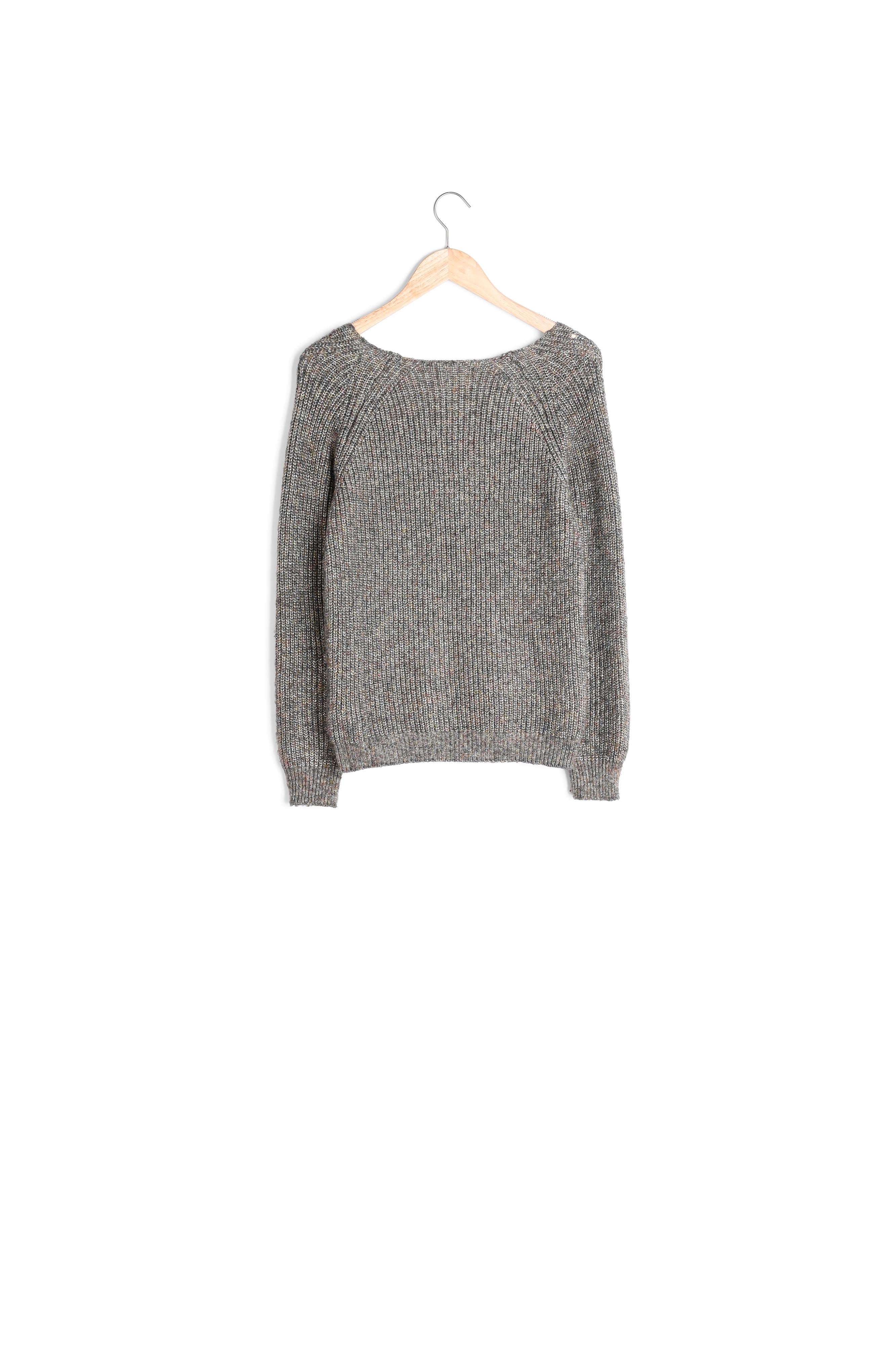 Pull fantaisie lurex vert Rubben Faume - seconde main