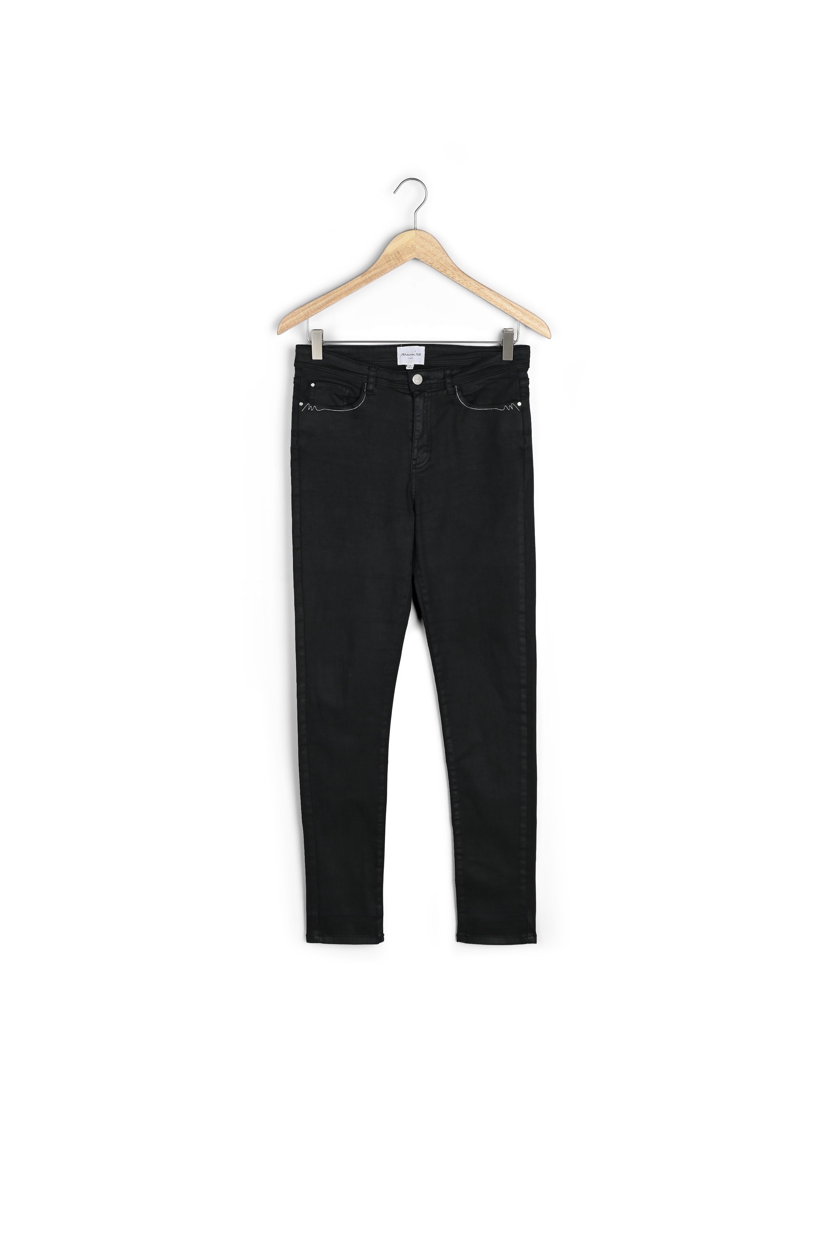 L'iconique slim enduit noir Socrate Faume - seconde main