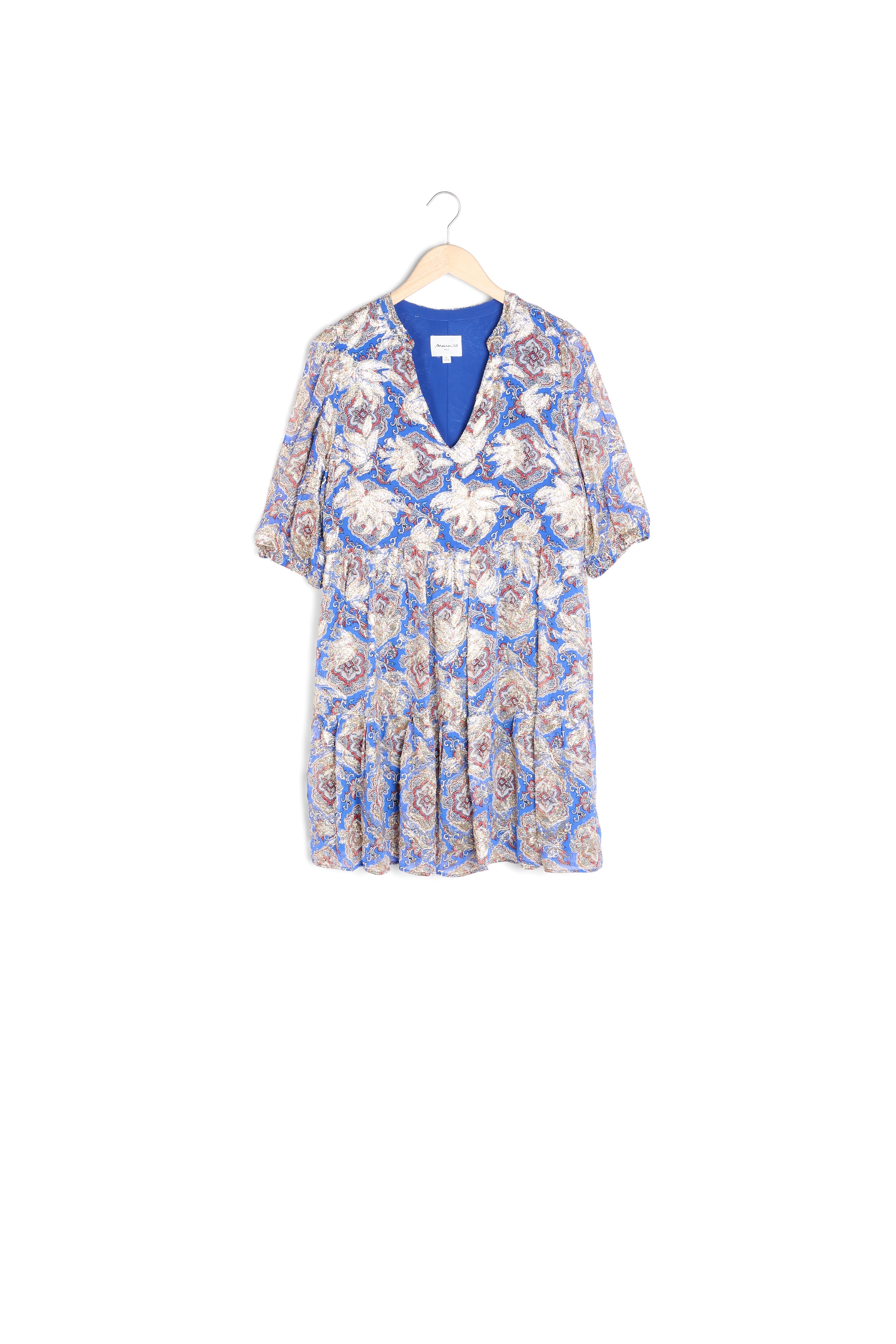 Robe myosotis imprimée Madeleine Faume - seconde main