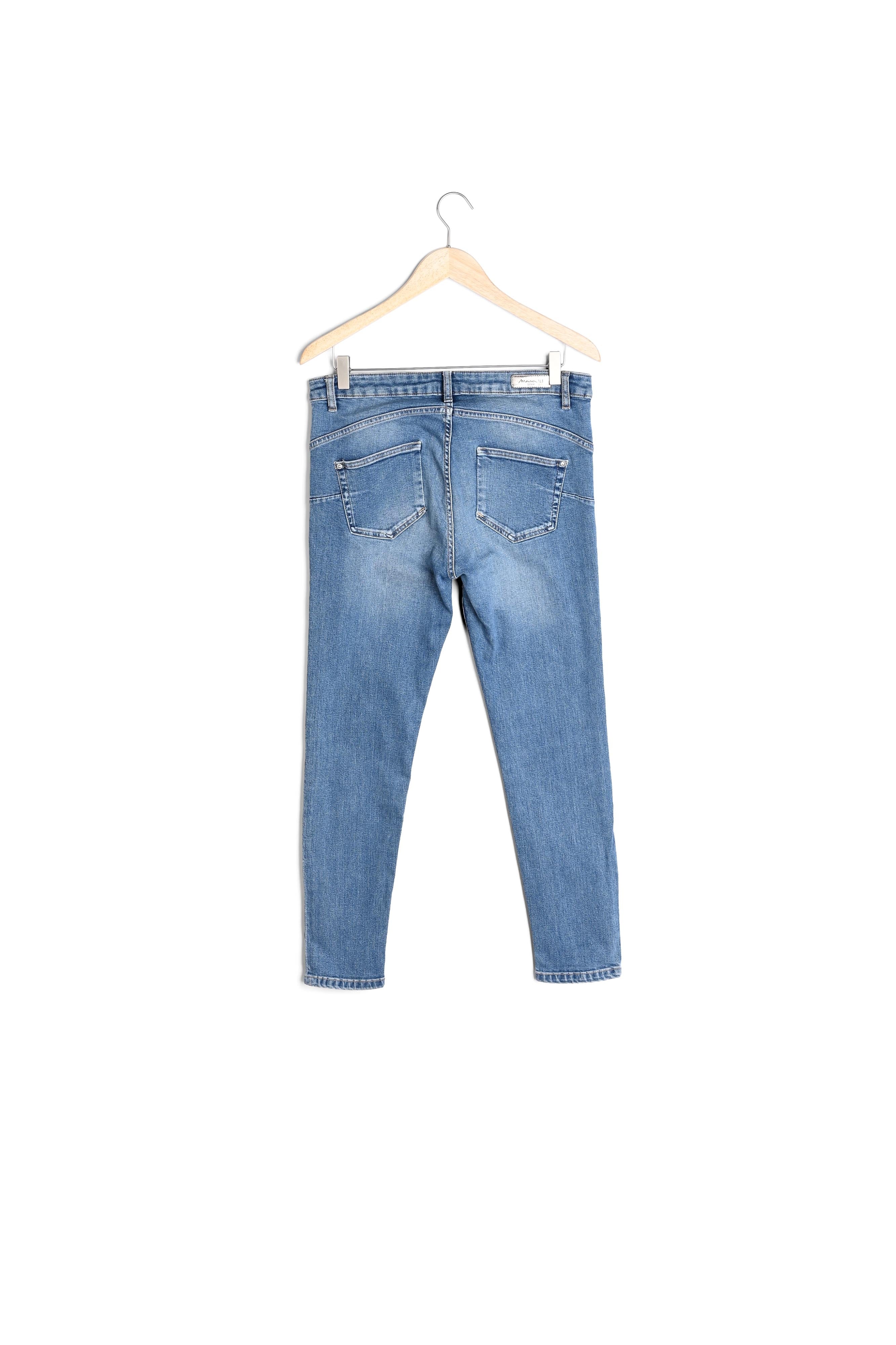 L'Audacieux skinny : jean stone used Sally Faume - seconde main