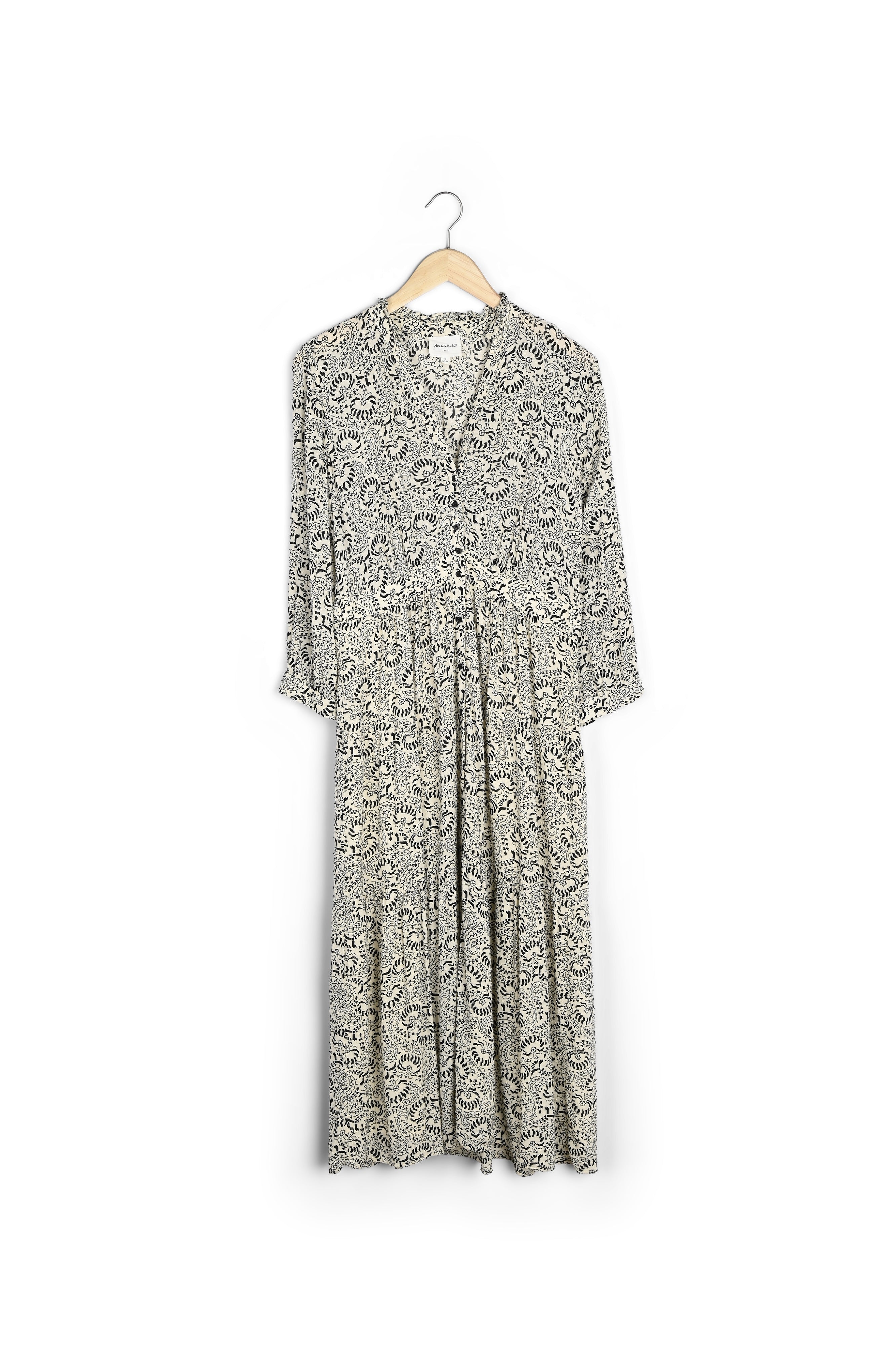 Robe longue écrue imprimée Carola Faume - seconde main