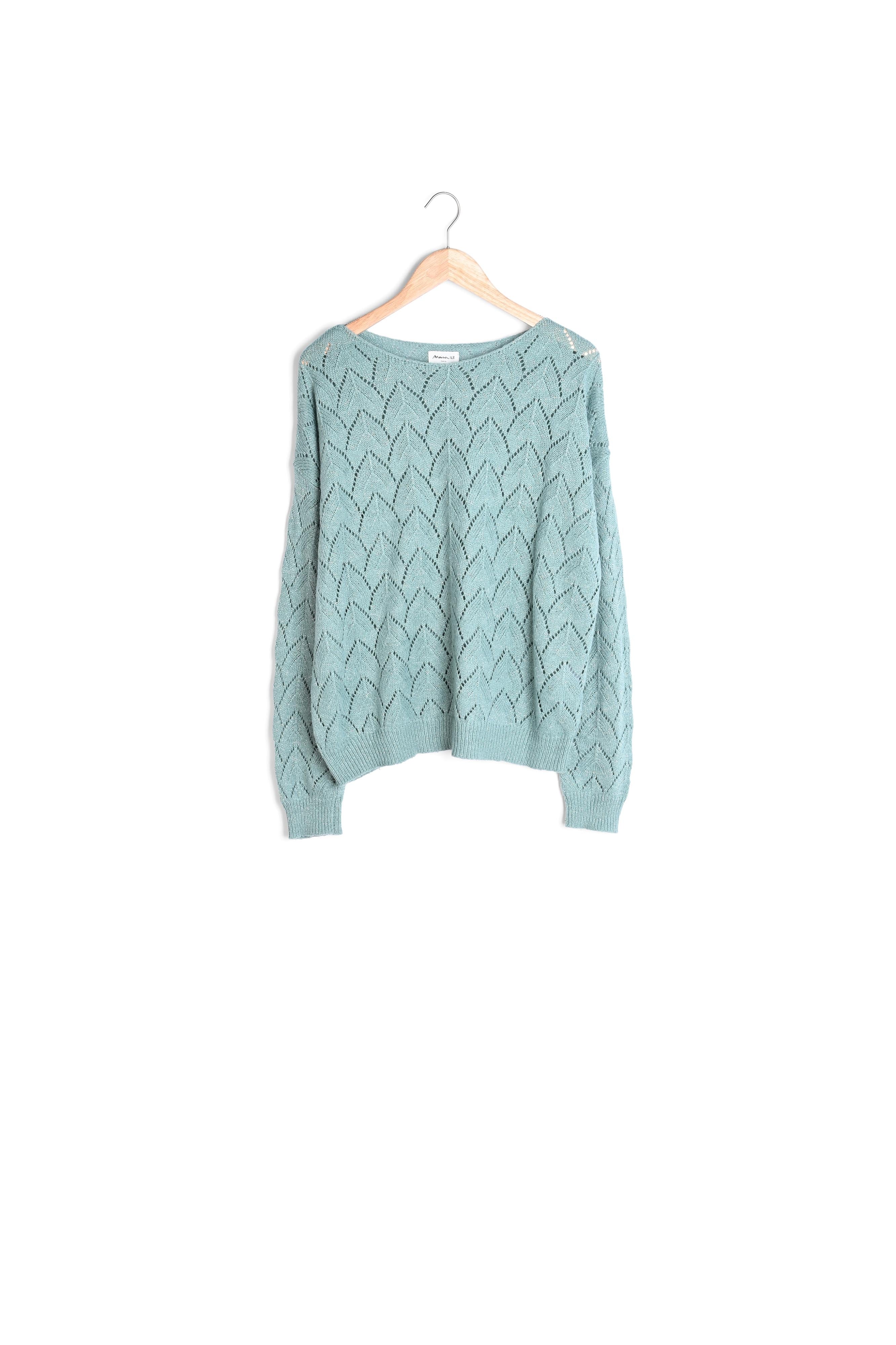 Pull jade ajouré Agathe Faume - seconde main