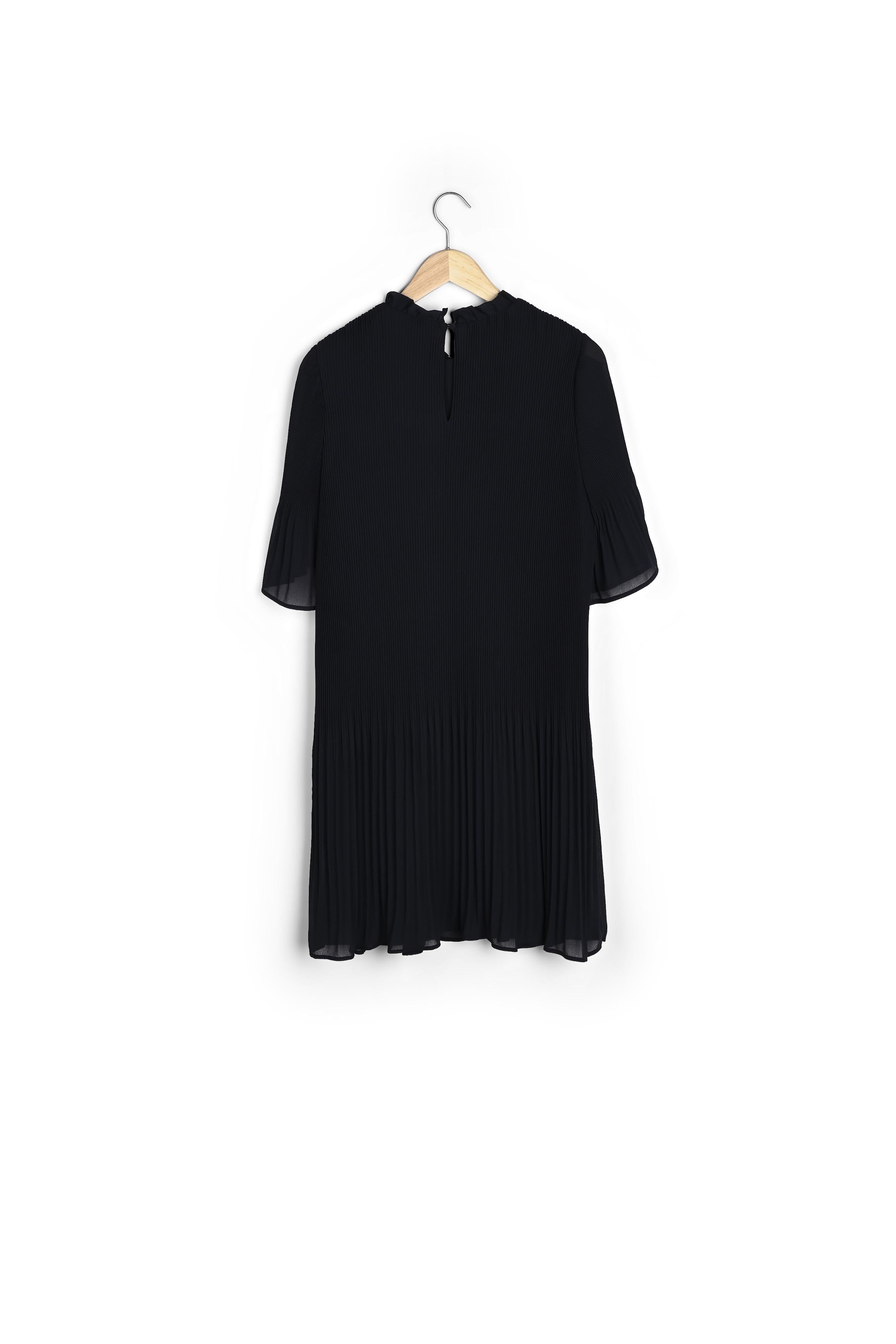 Robe courte plissée marine Oiseau Faume - seconde main