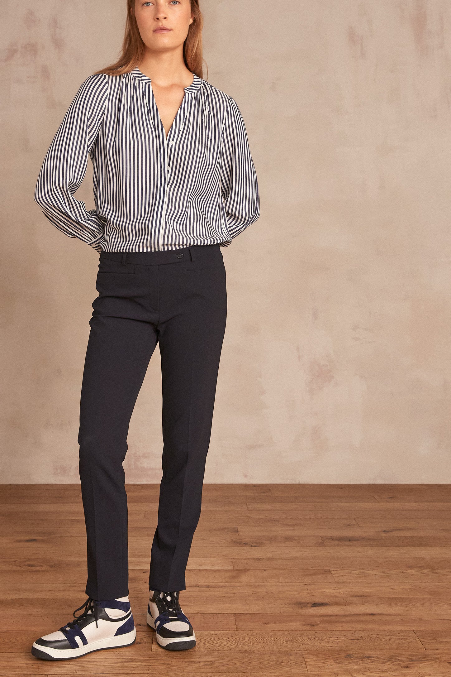 Pantalon cigarette Valero Faume - seconde main