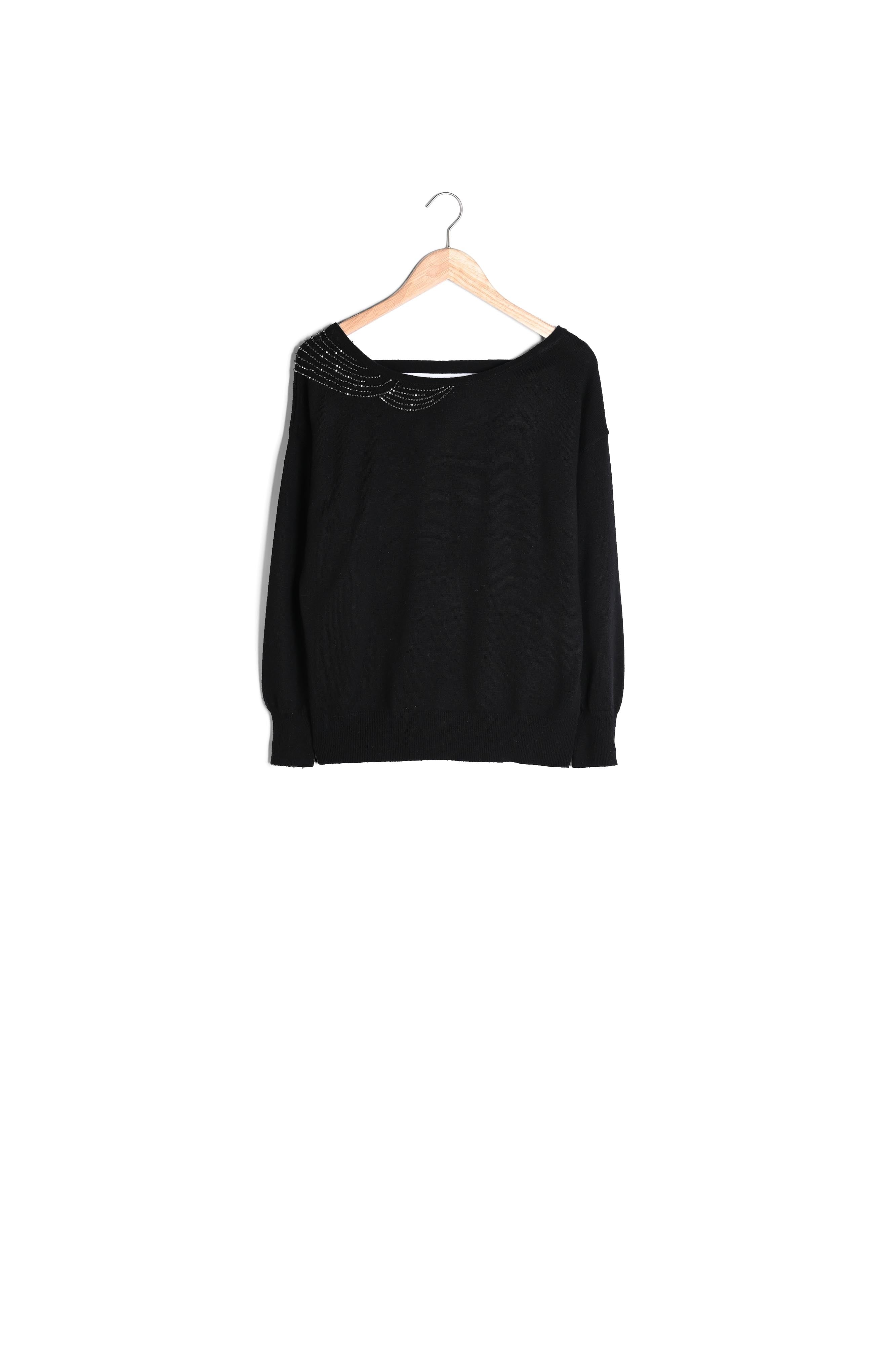 Pull en polyester recyclé à strass Roch Faume - seconde main