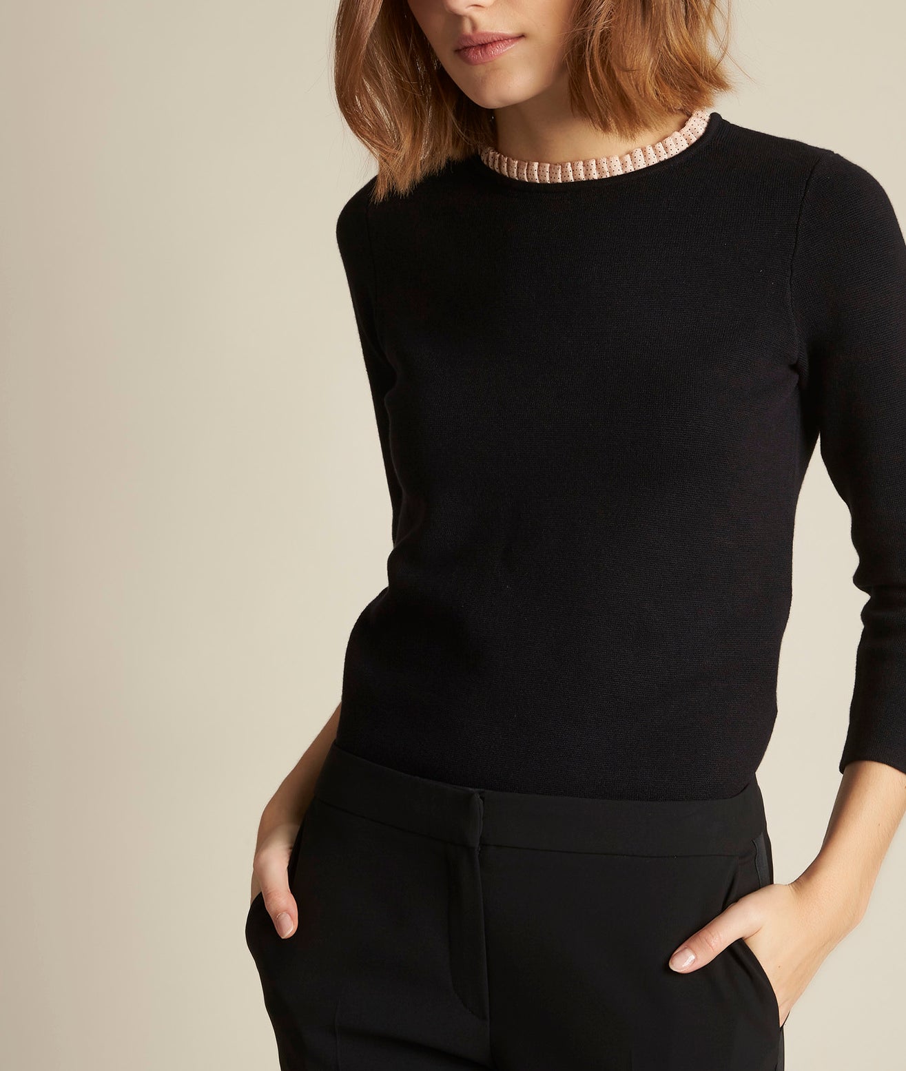 Pull ottoman col fantaisie declic Faume - seconde main