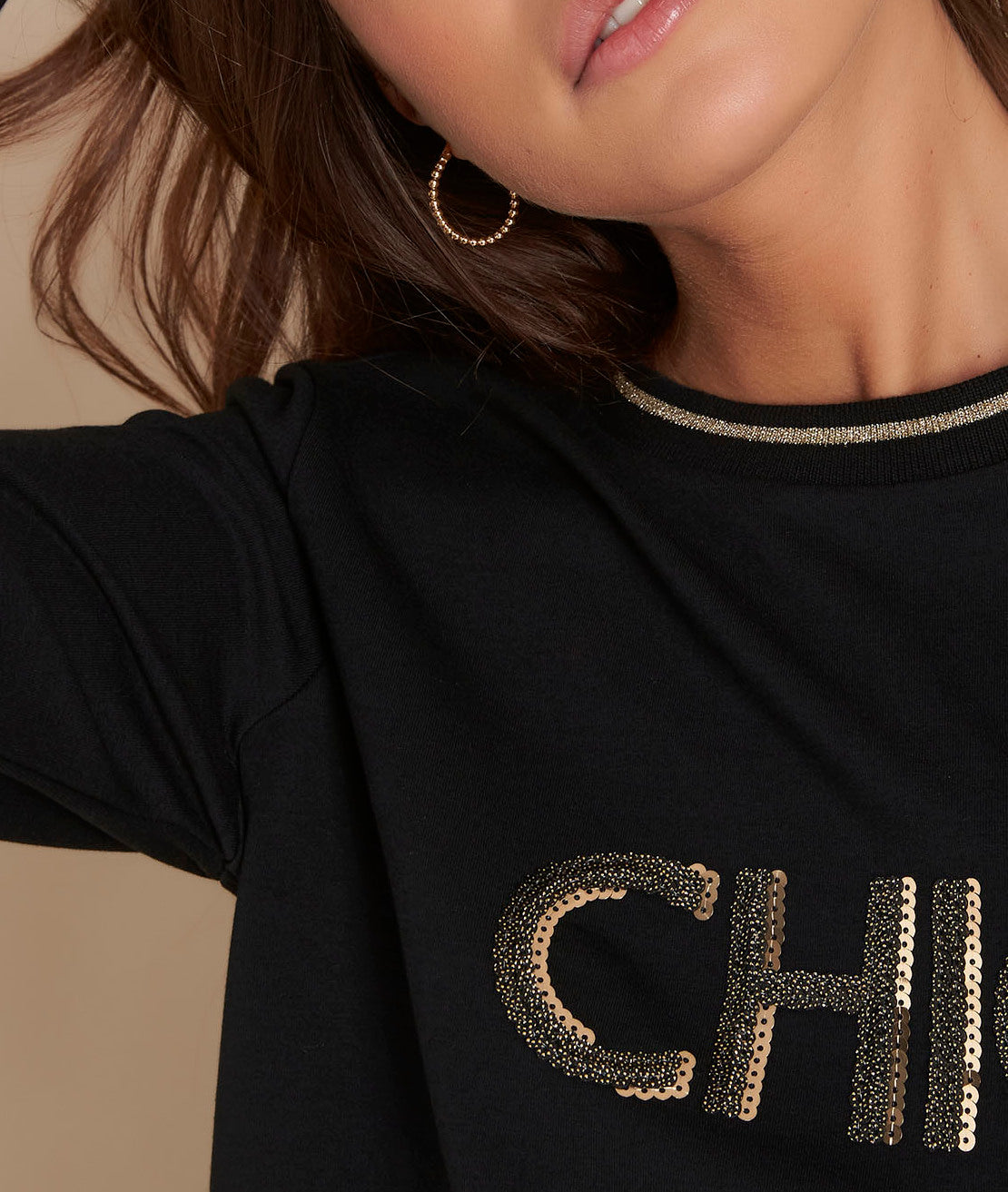 Sweat brodé Céleste Faume - seconde main