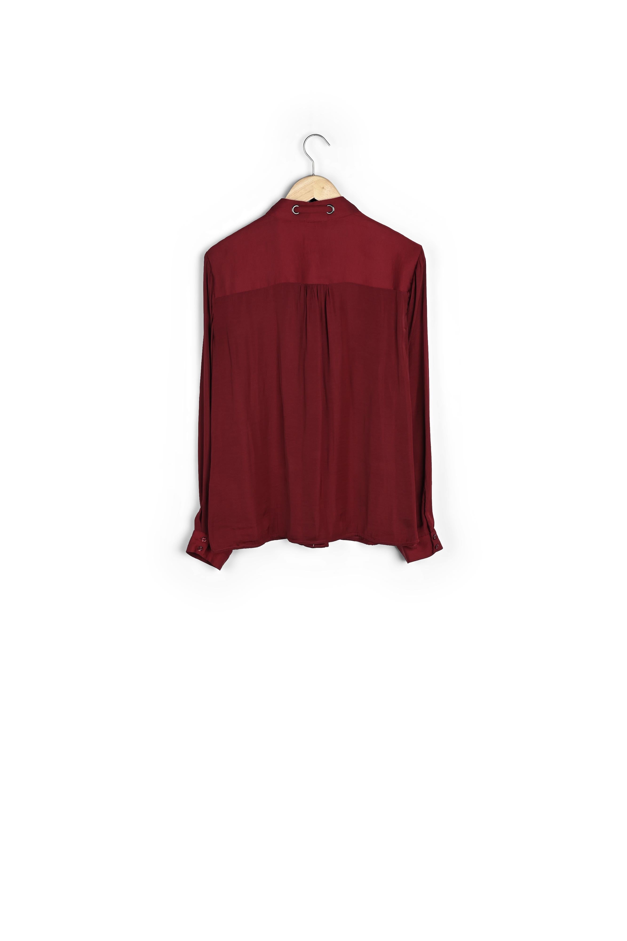 Blouse col lavallière merlot Maud Faume - seconde main