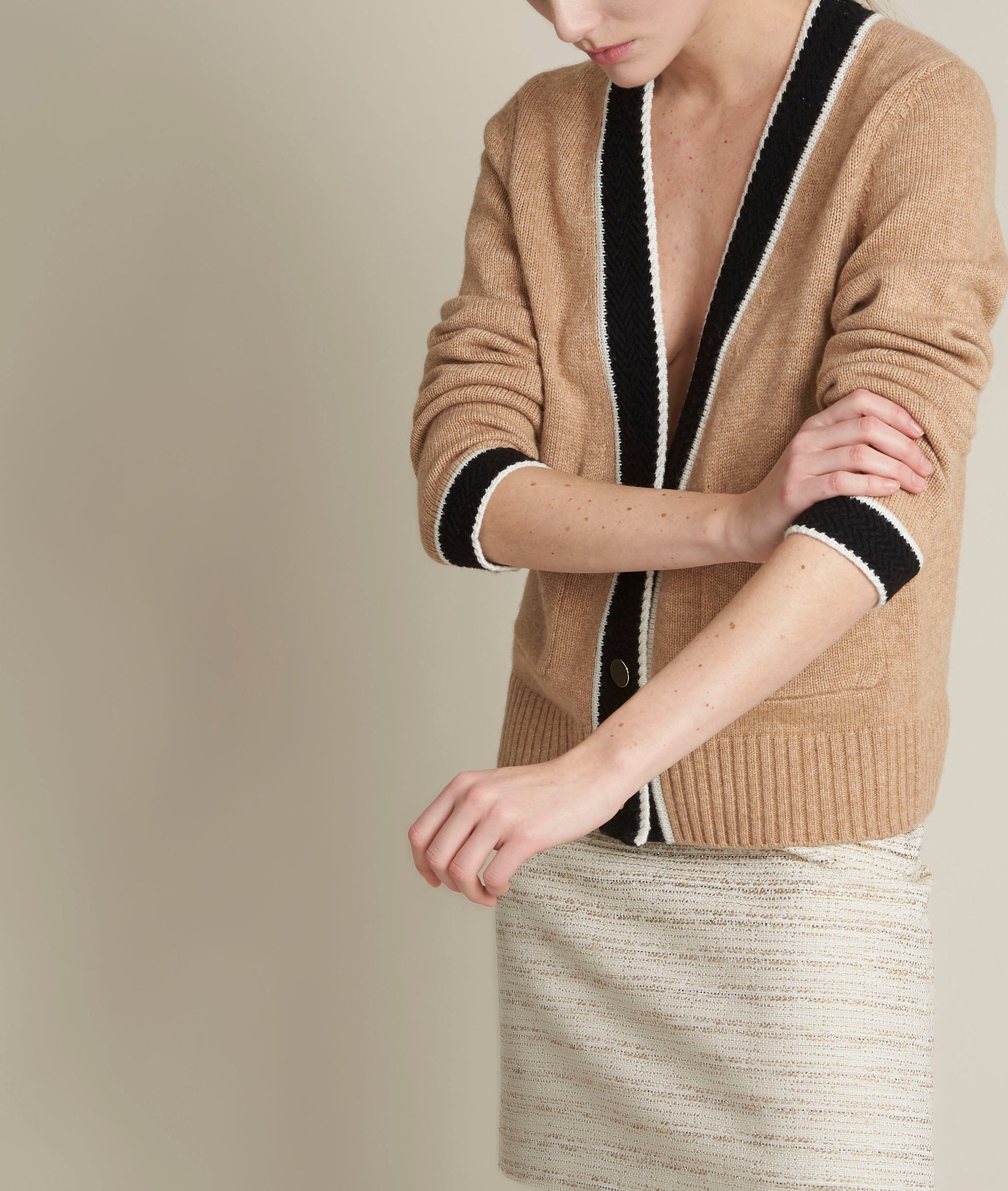 Gilet beige Fontainebleau Faume - seconde main