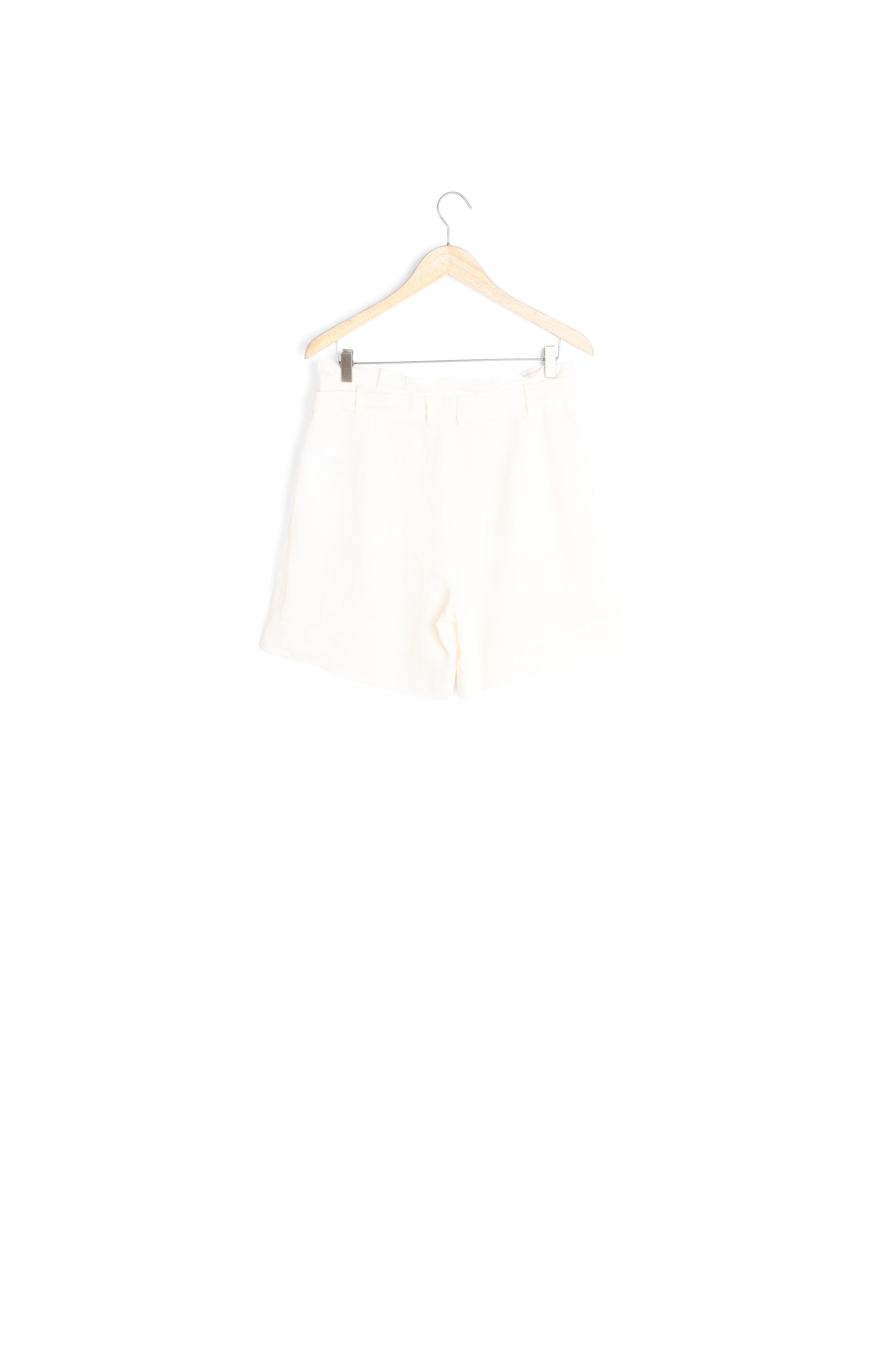 Short en lin responsable blanc Siriel Faume - seconde main