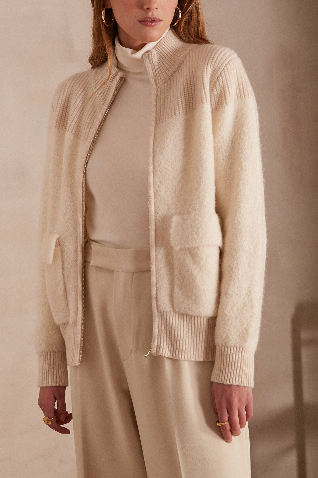 Cardigan en laine et alpaga CLAUDIO Faume - seconde main