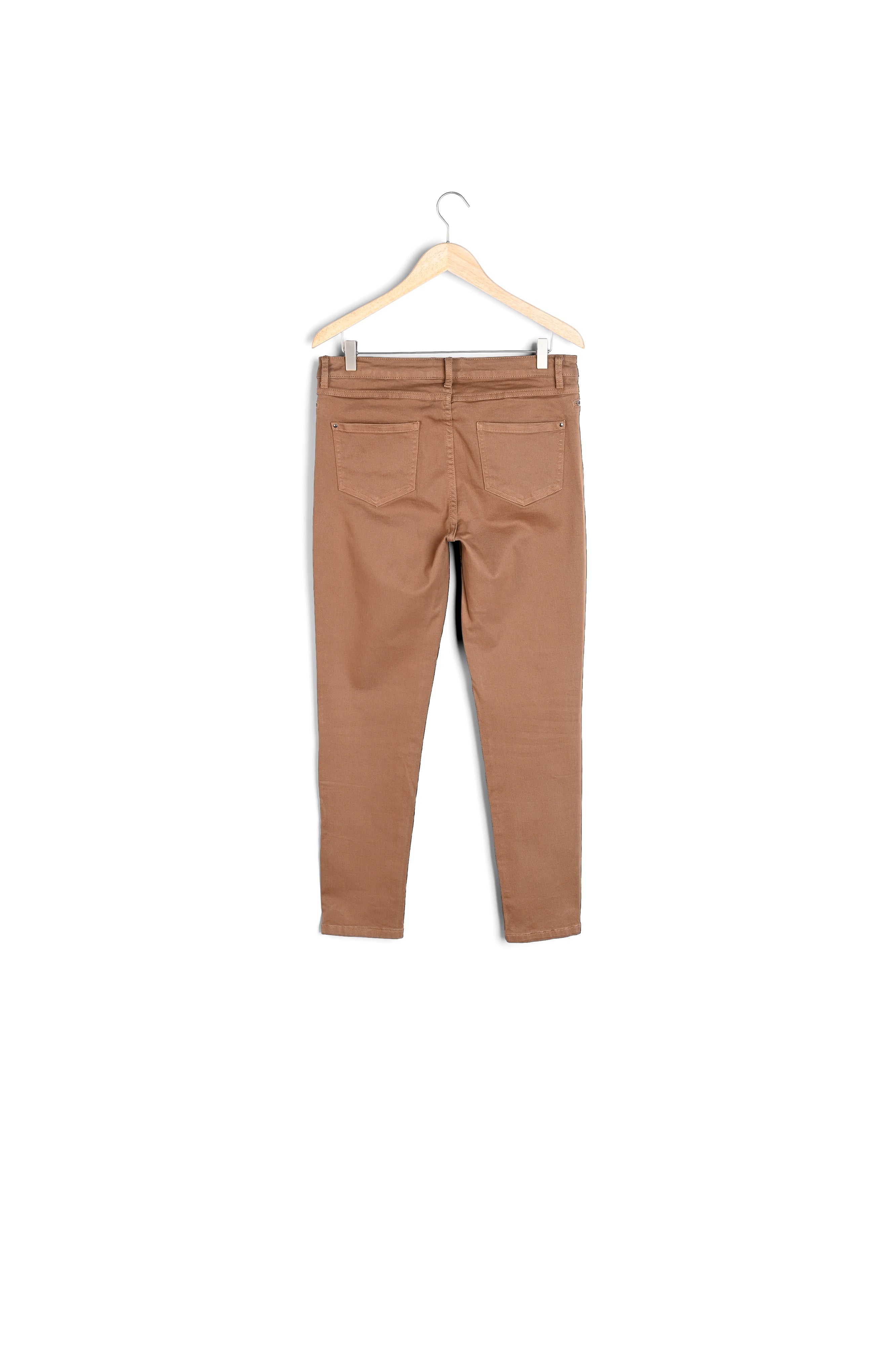 Jean slim en denim surteint camel Nateo Faume - seconde main