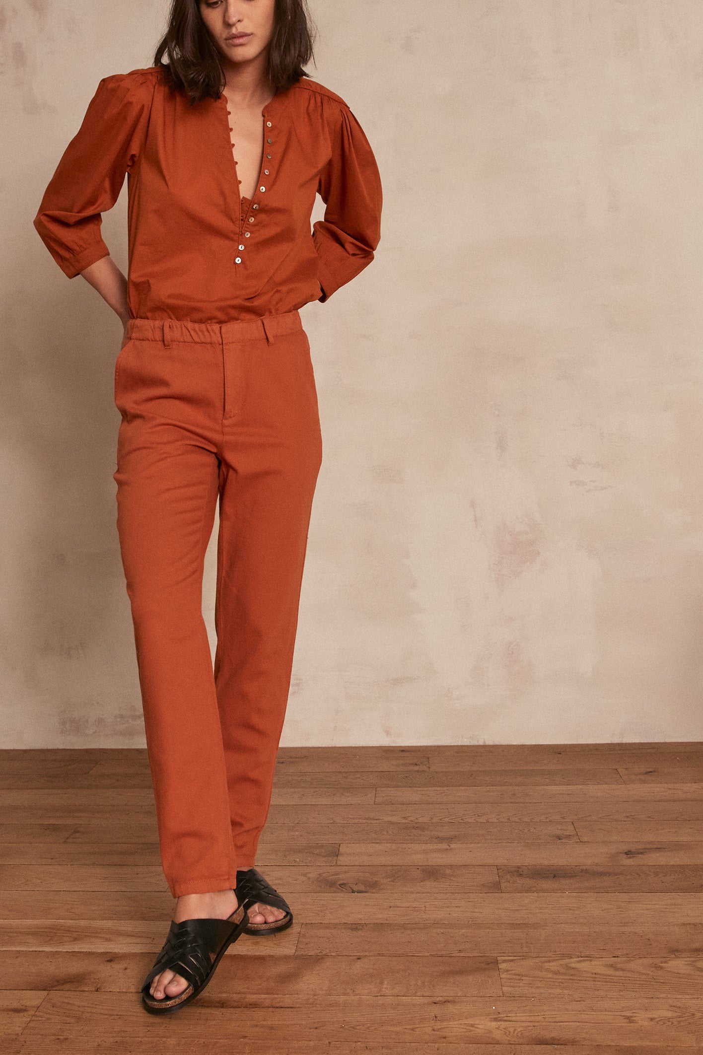 Pantalon chino Sabil Faume - seconde main