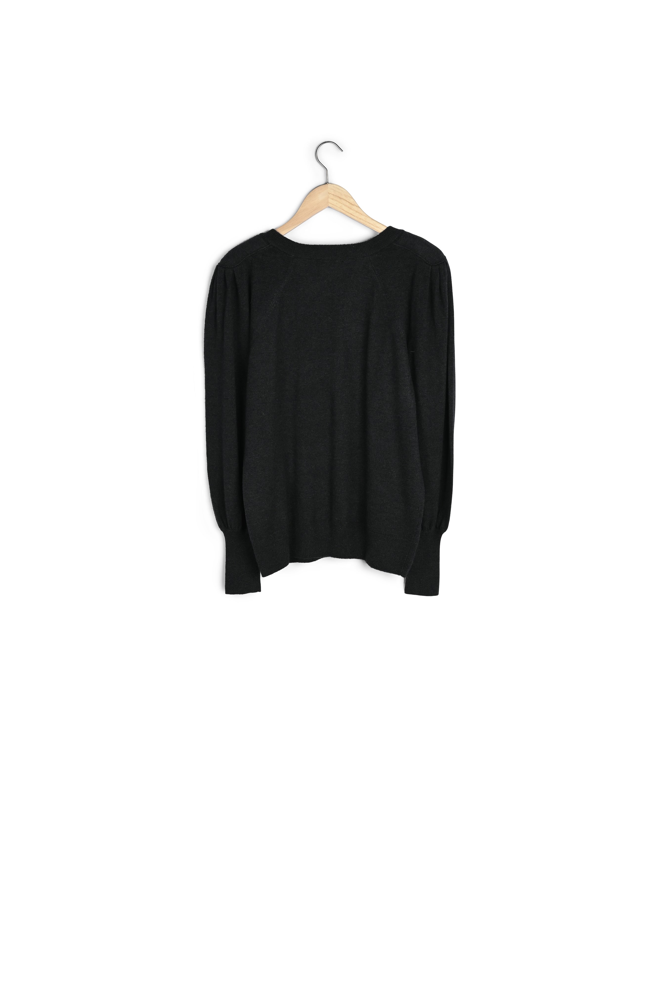 Pull en laine responsable et yack vert Bright Faume - seconde main