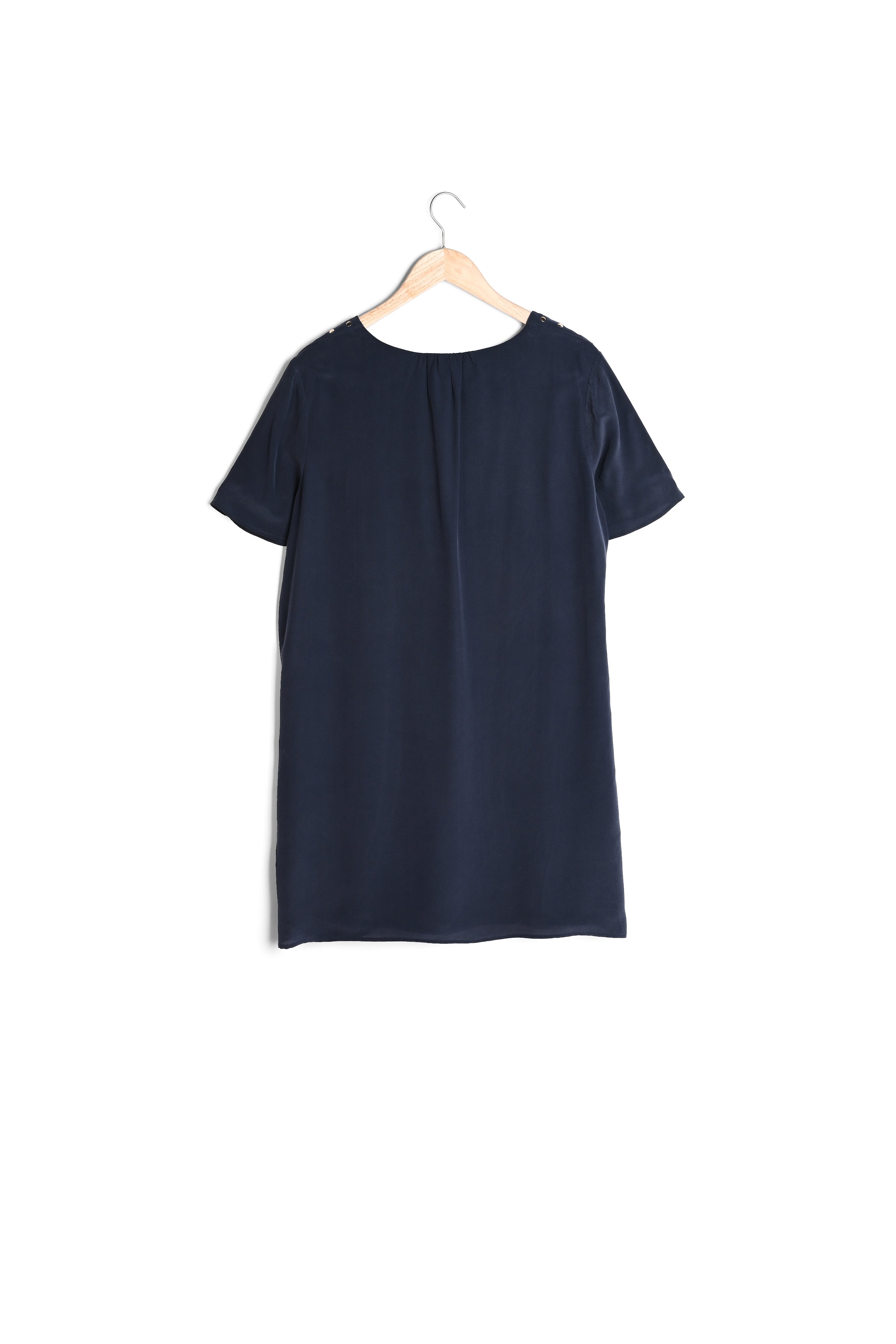 Robe en soie bleue Cheryl Faume - seconde main
