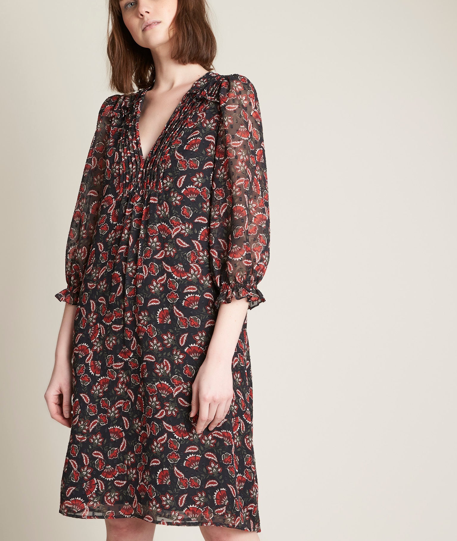 Robe imprimée courte Claudia Faume - seconde main