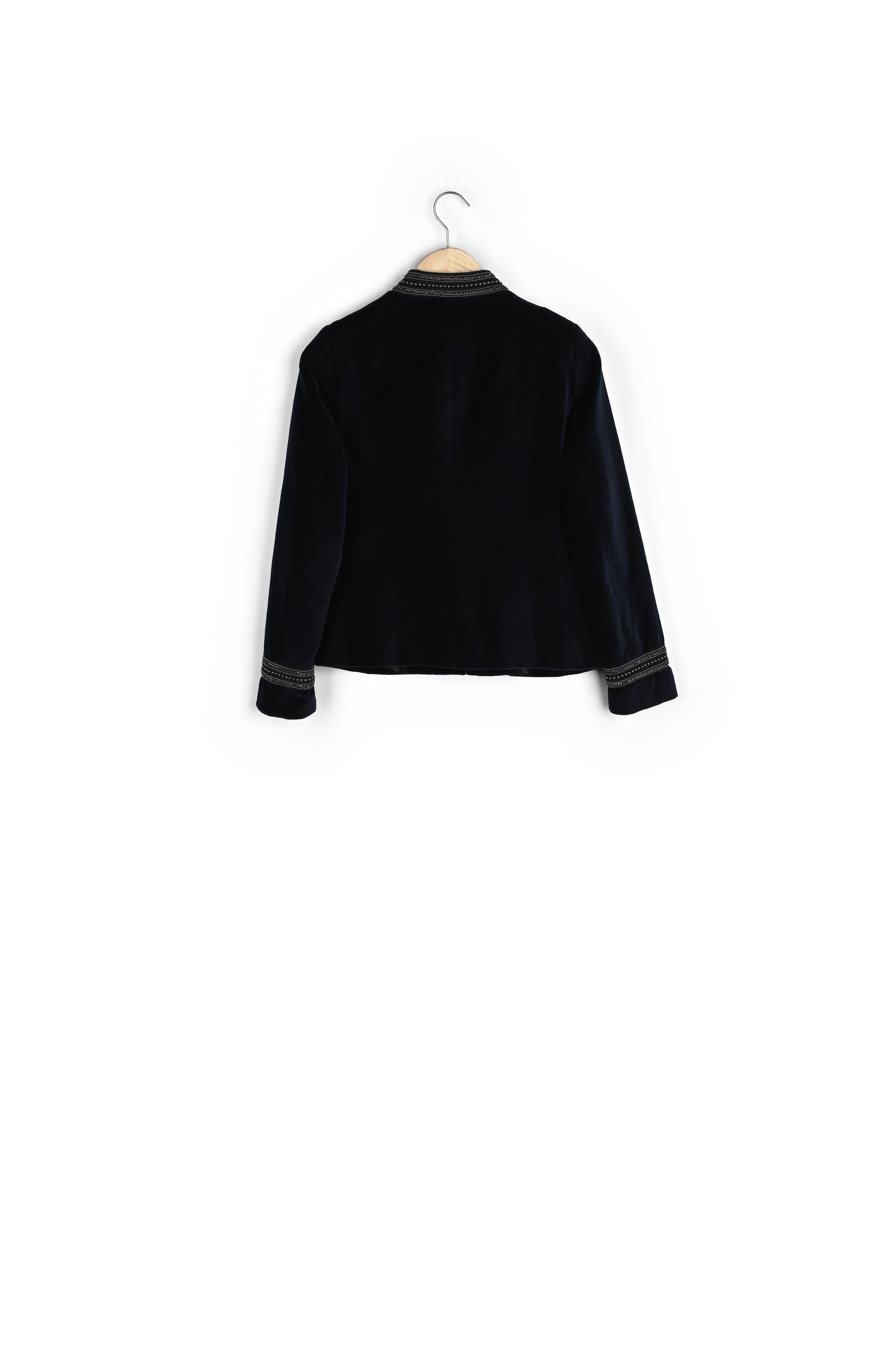 Veste en velours marine Bella Faume - seconde main