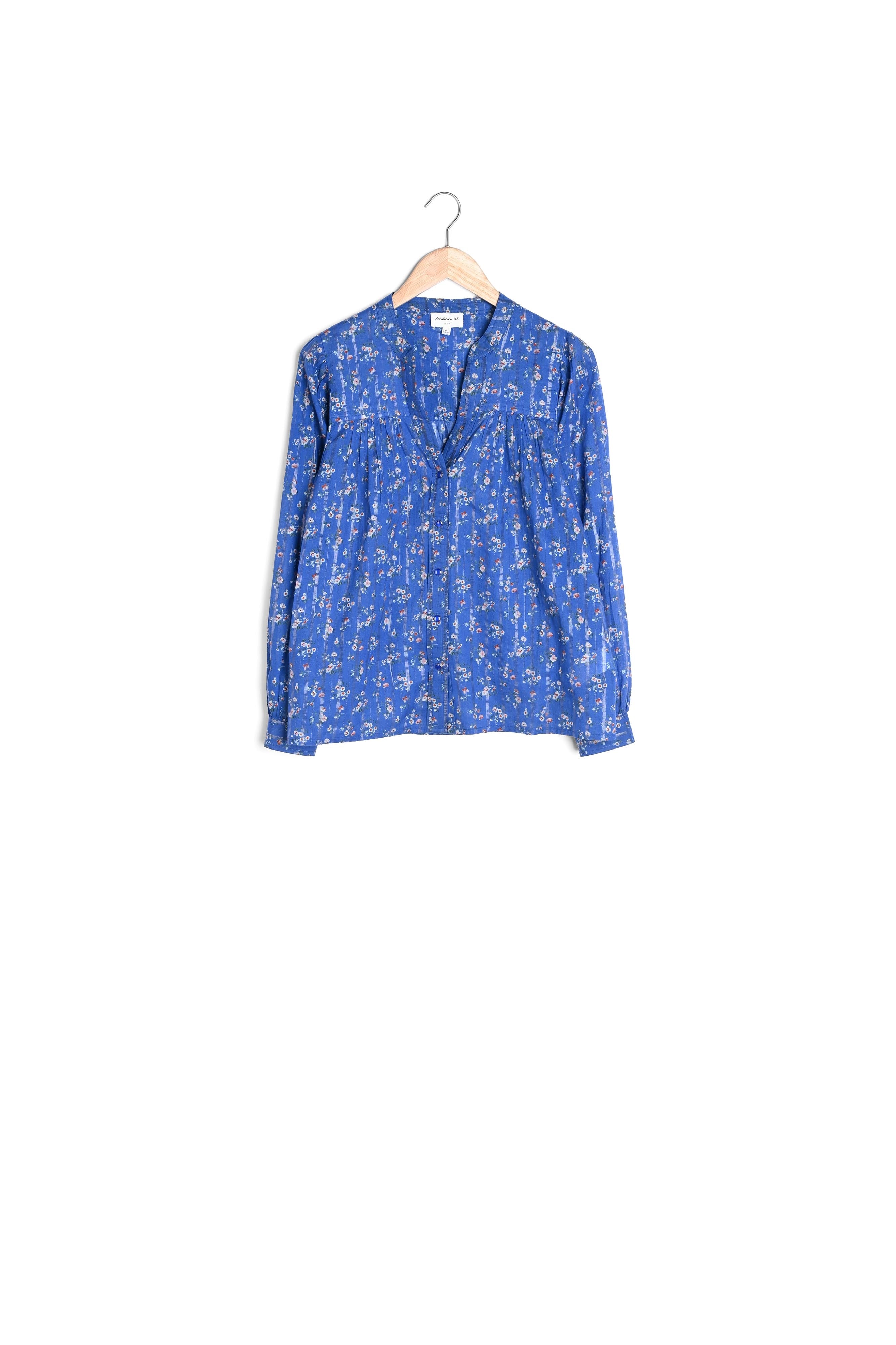 Blouse myosotis imprimée Tifaine Faume - seconde main