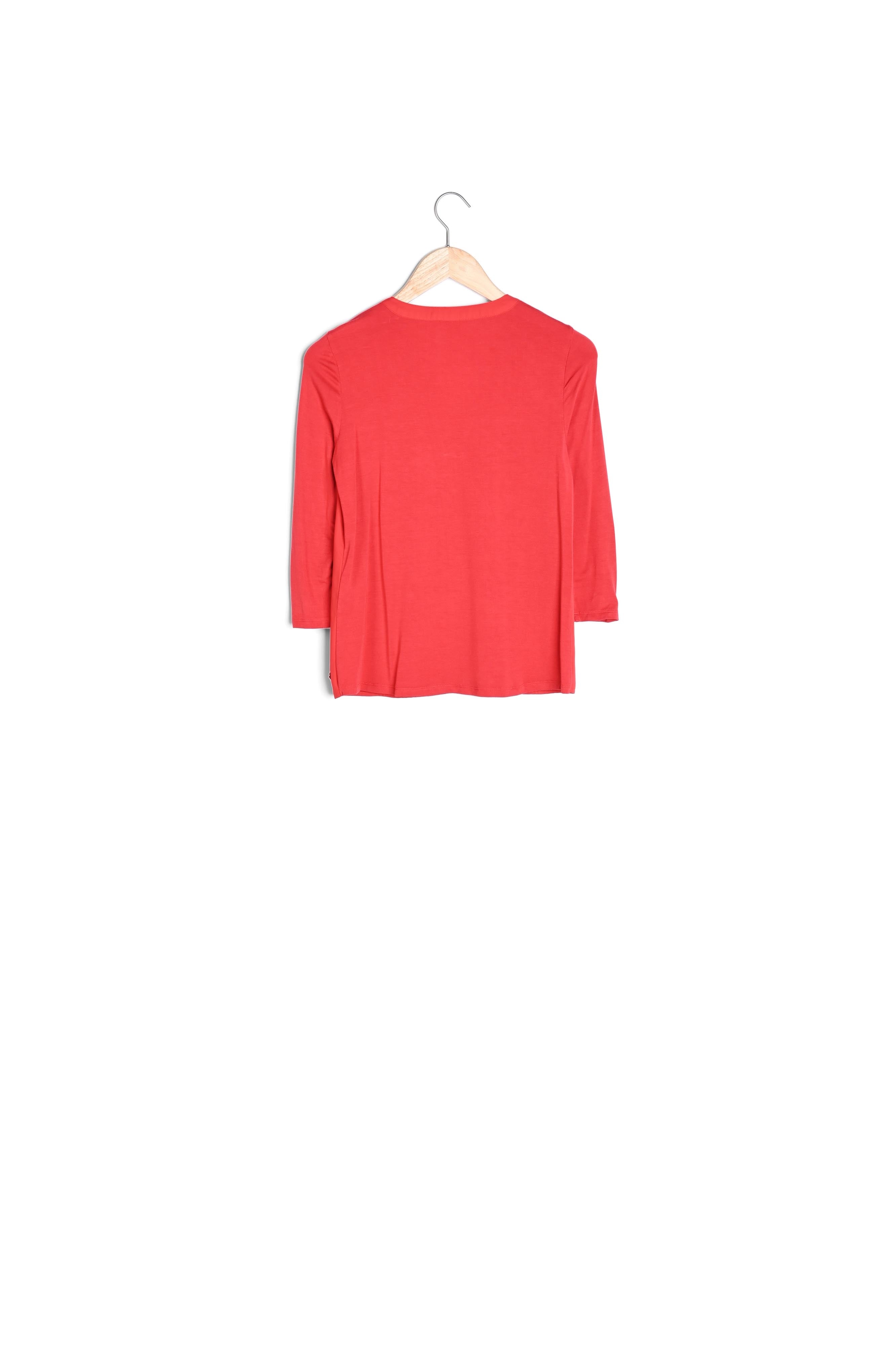 Blouse bimatière rouge Genna Faume - seconde main