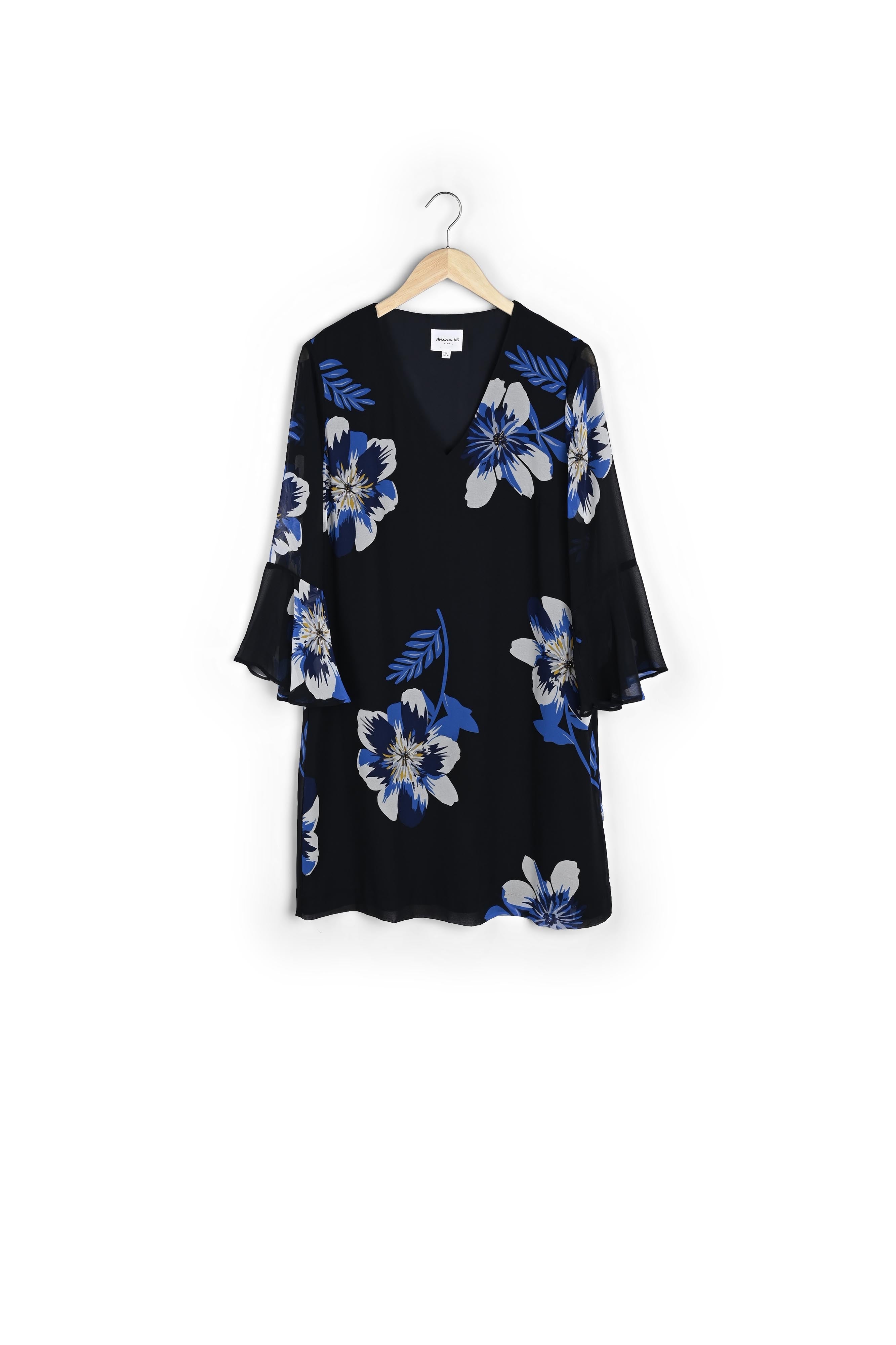 Robe imprimée marine Astrid Faume - seconde main