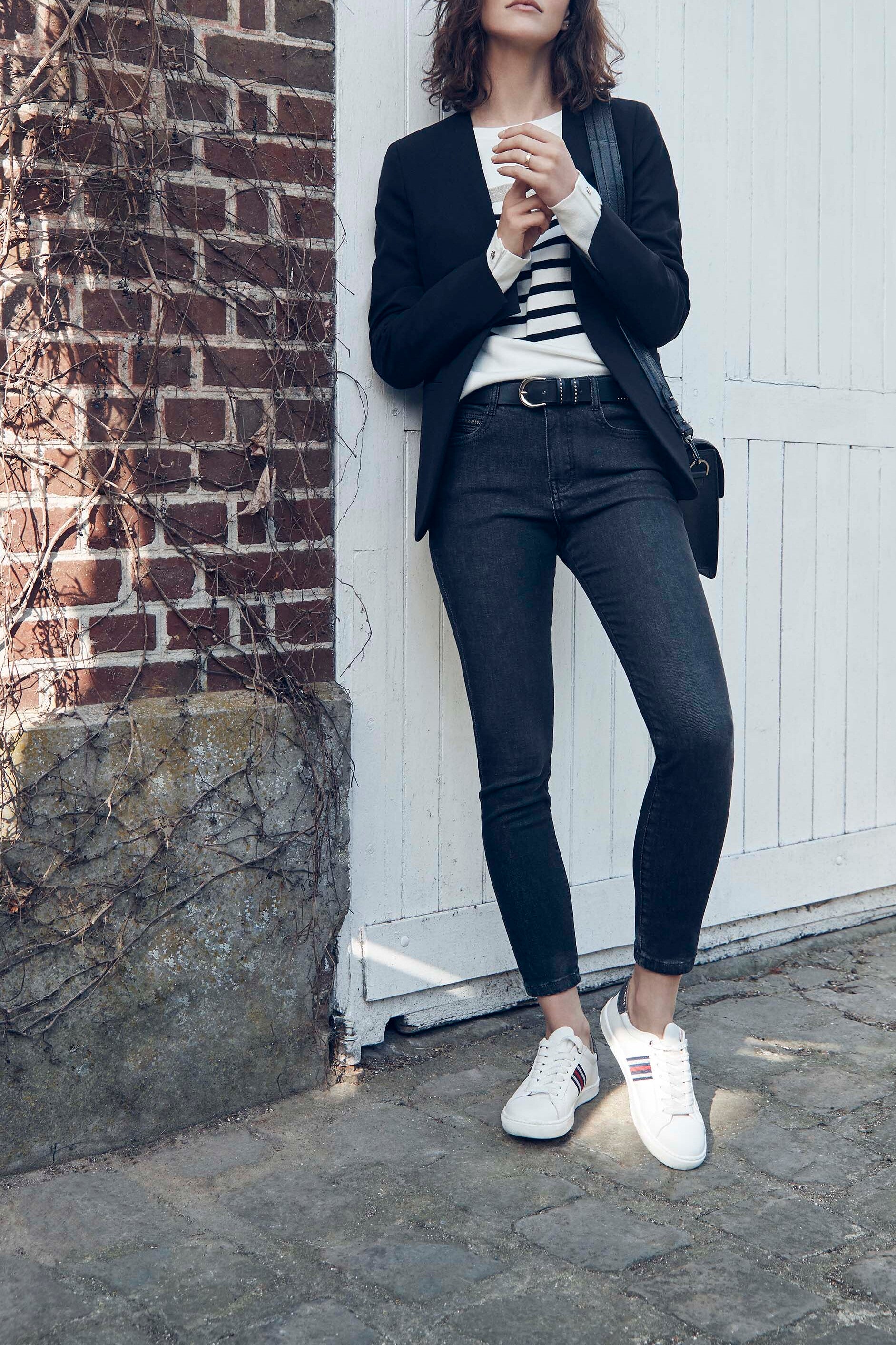 L'Iconique slim stylised black Sultan Faume - seconde main