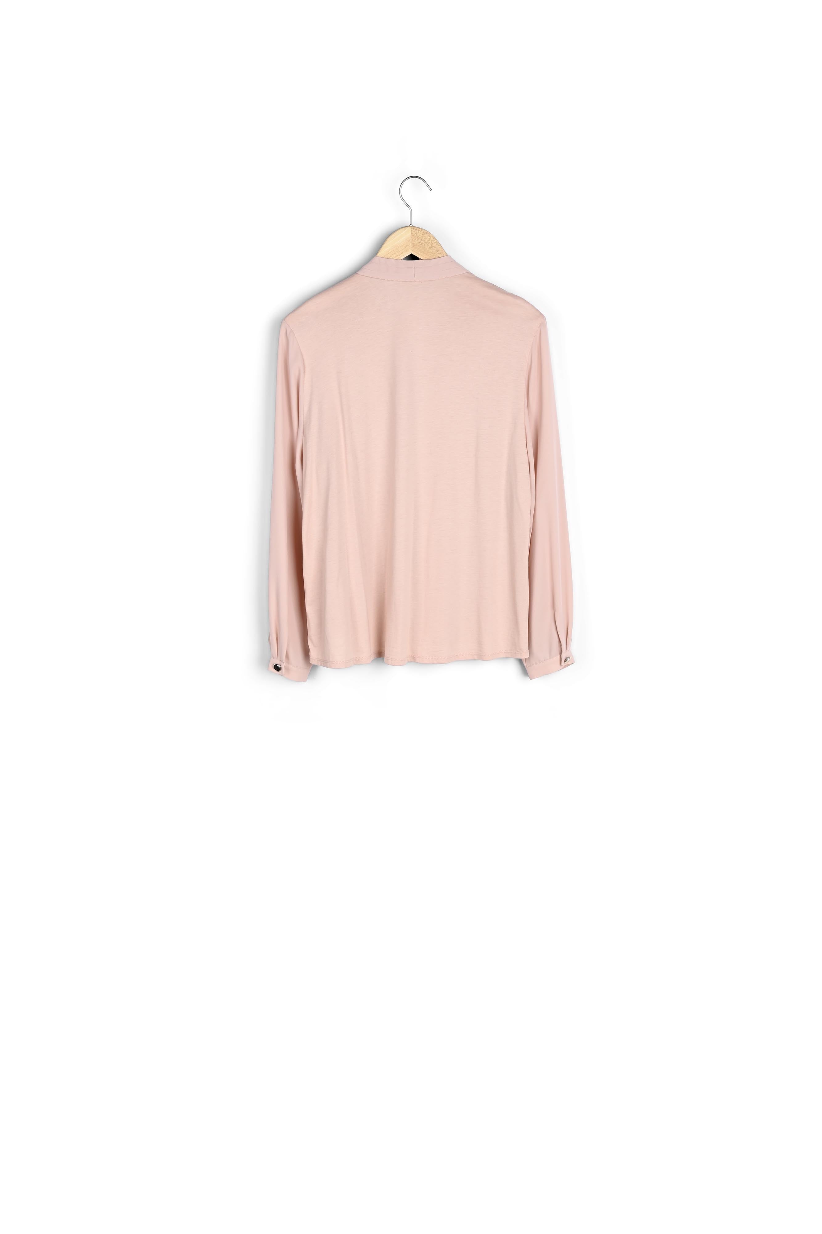 Blouse bimatière rose Davina Faume - seconde main