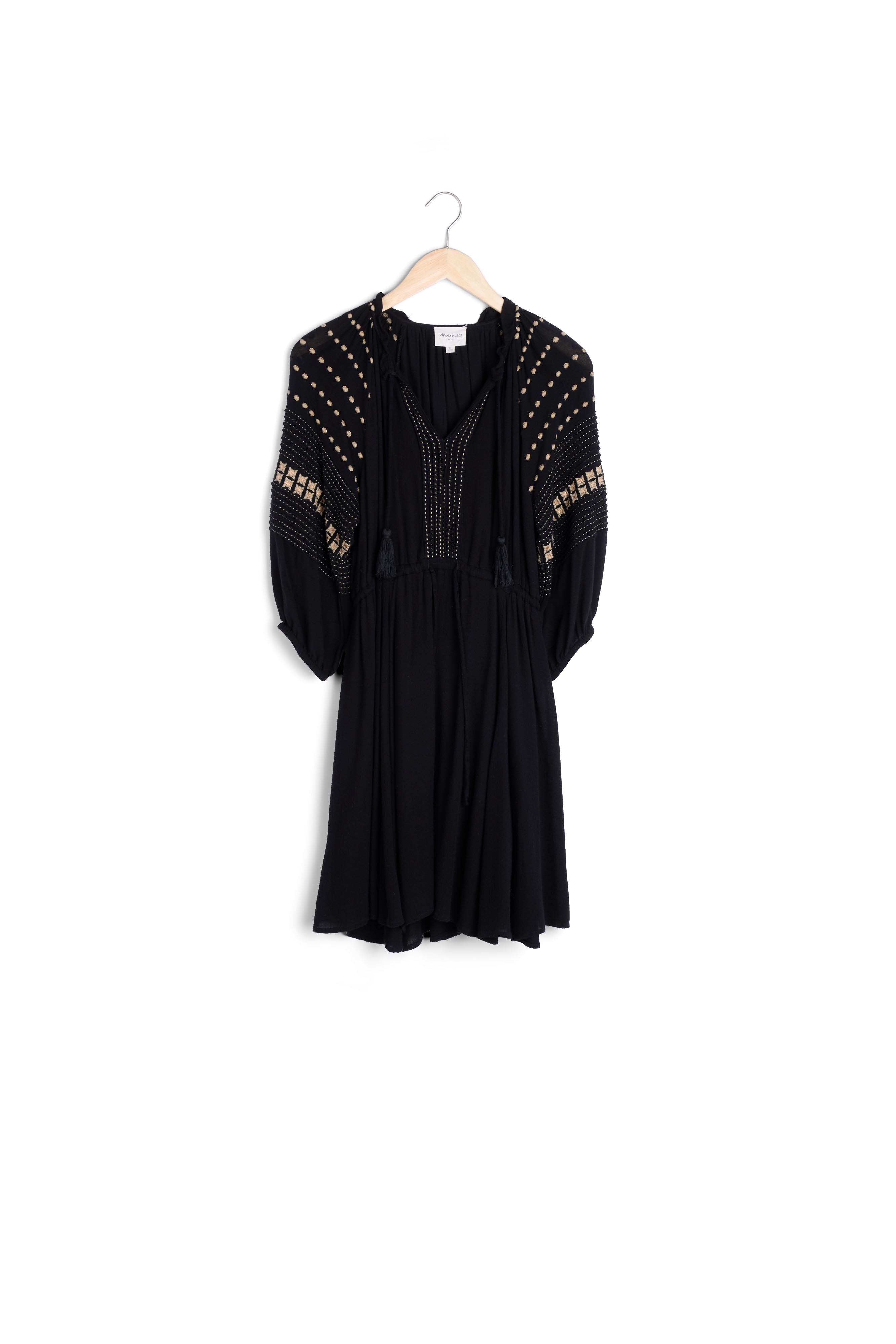 Robe noire mais s fashion 123