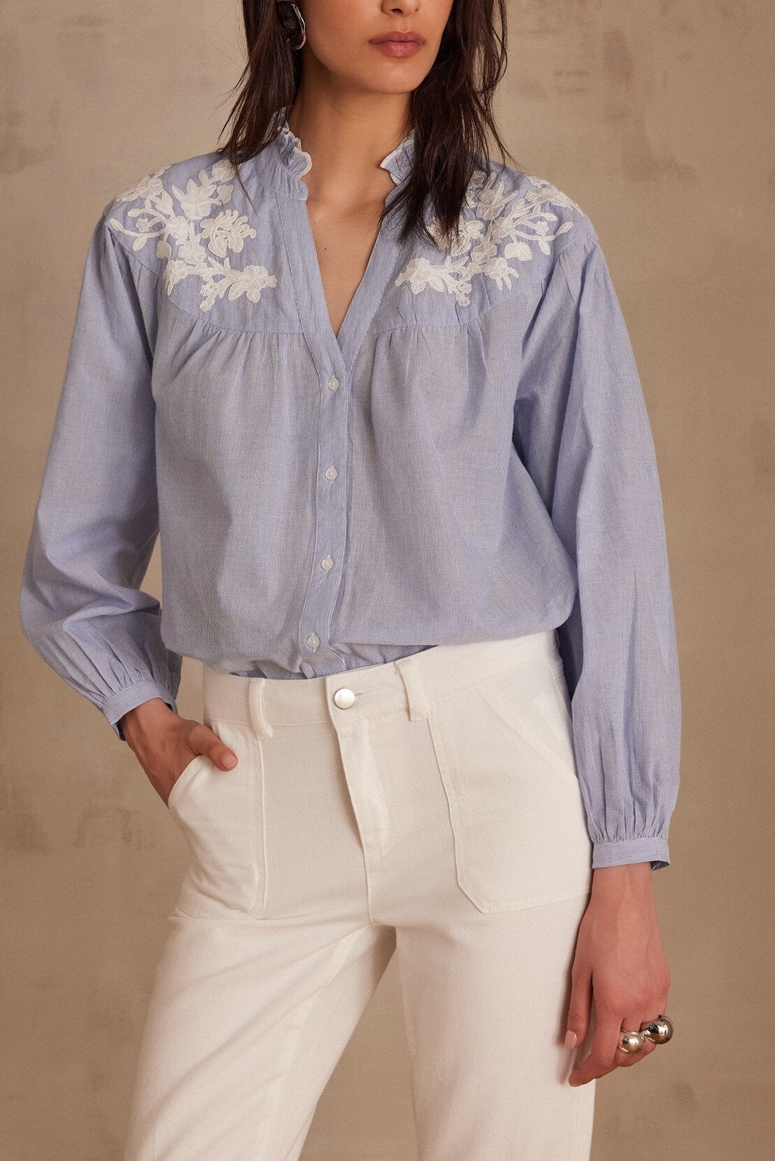 Blouse PROVIDENCE en coton Faume - seconde main