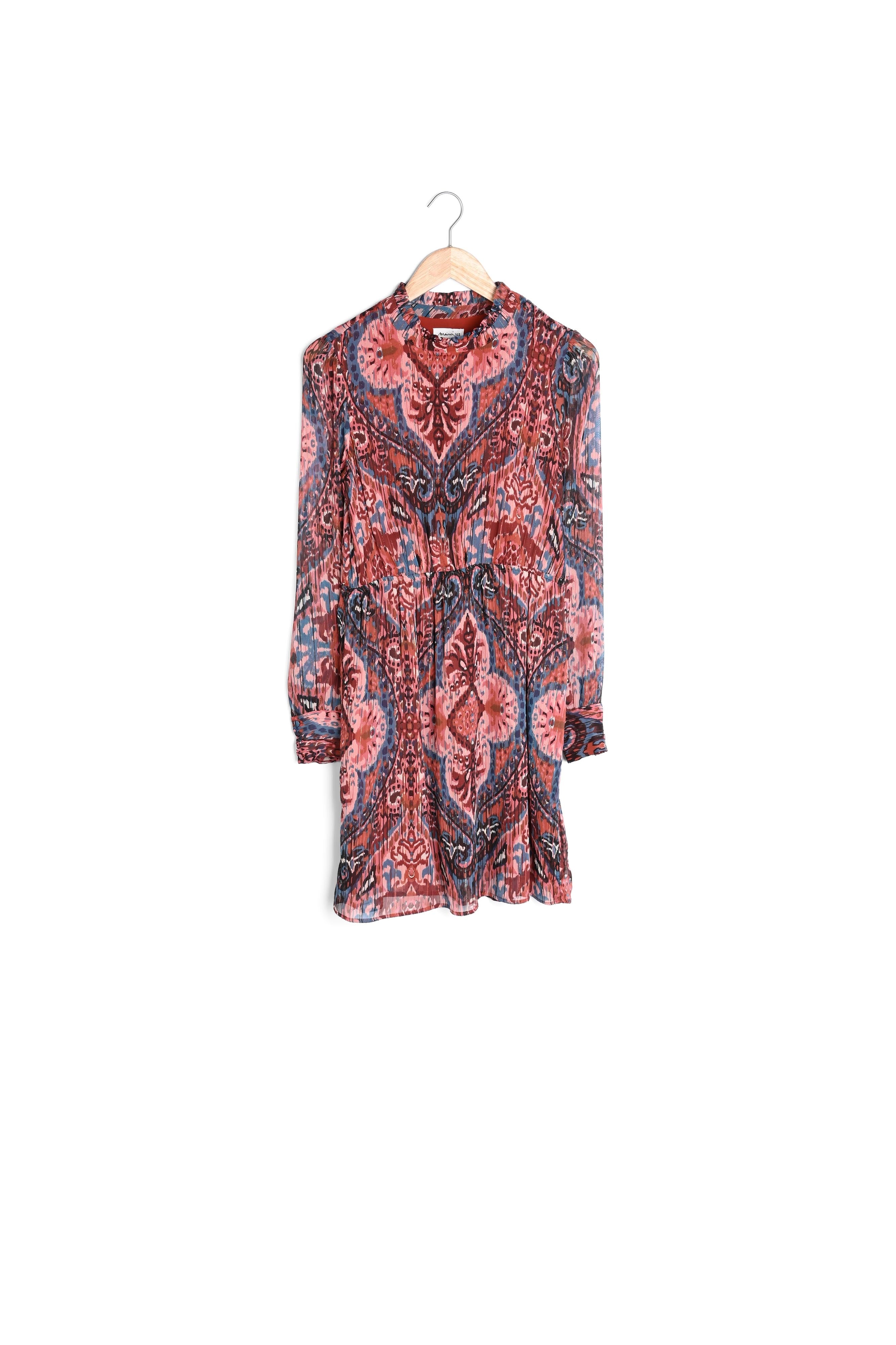 Robe courte imprimée rose Sixteen Faume - seconde main