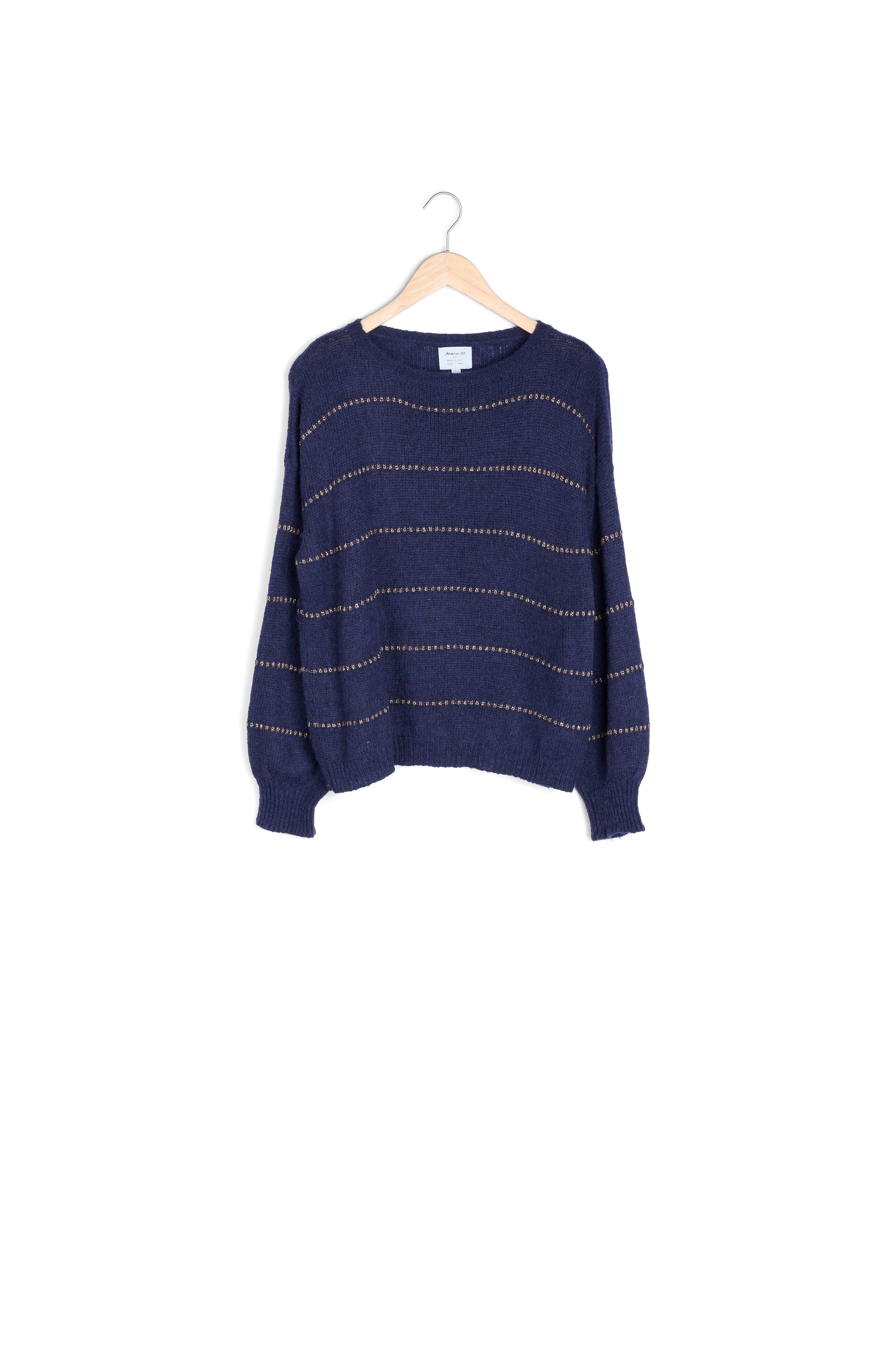 Pull rayé pailleté Riviere Faume - seconde main