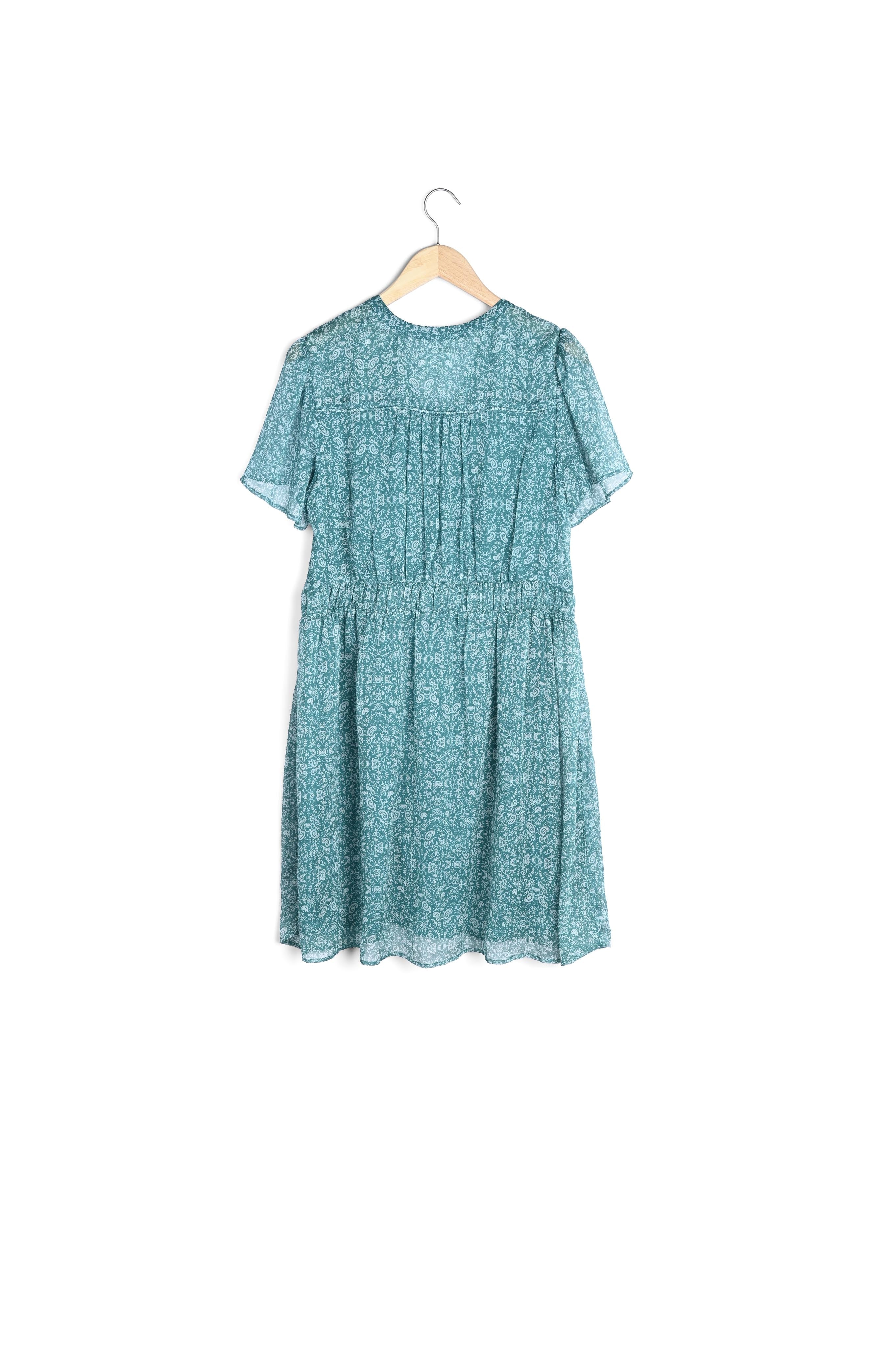 Robe imprimée turquoise Lola Faume - seconde main