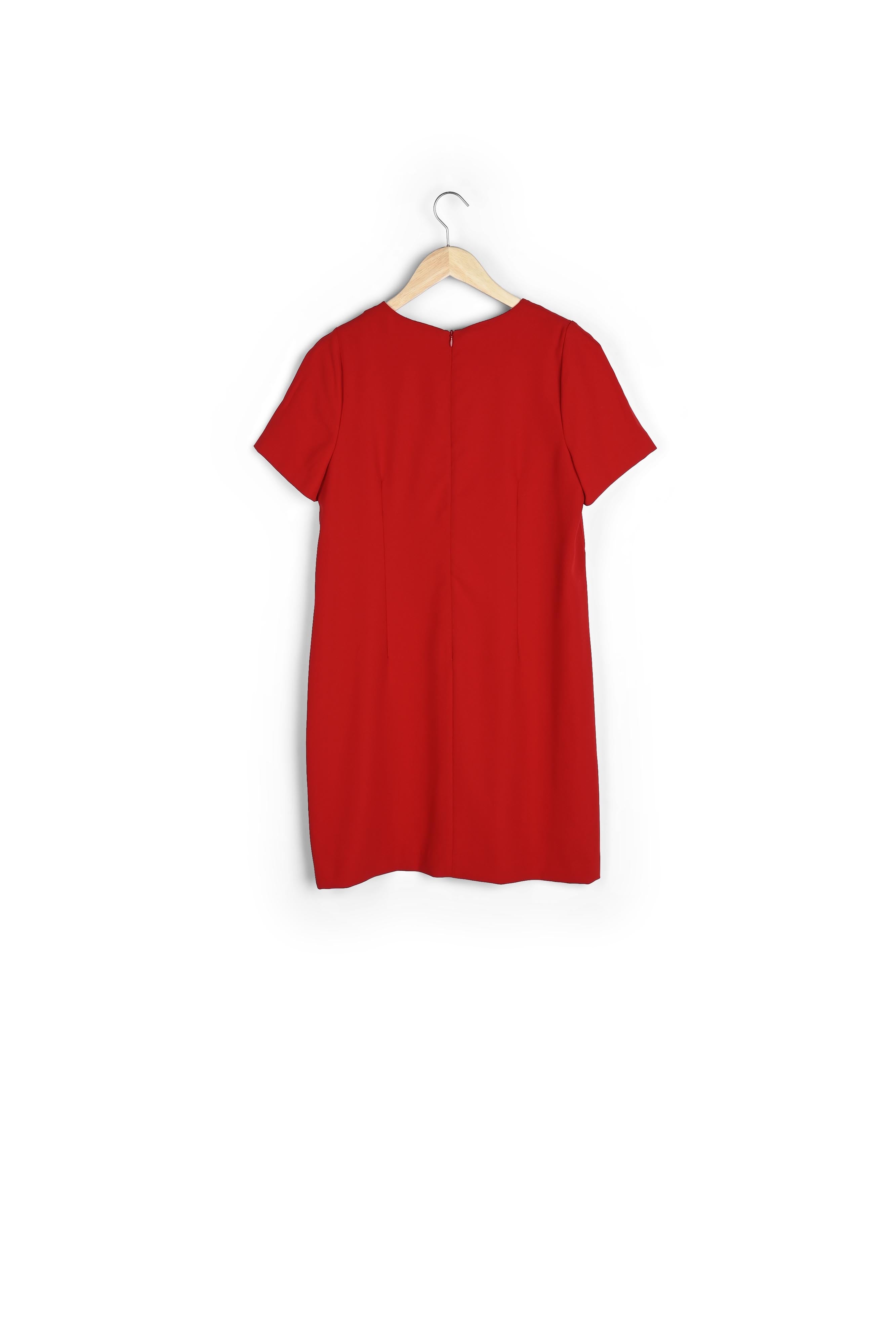 Robe rouge détail strass Noel Faume - seconde main