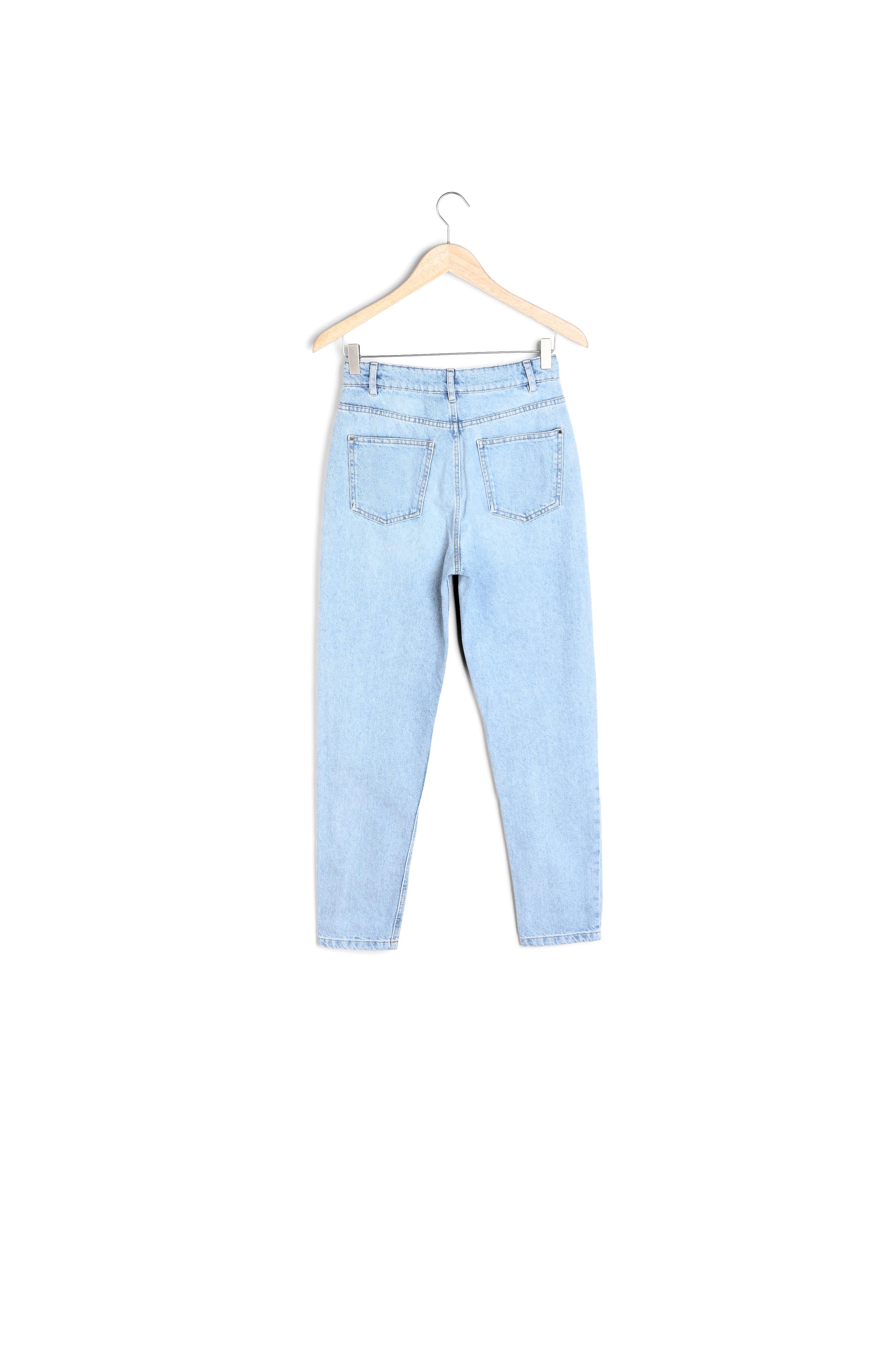 Jean mom en denim pure bleached Solene Faume - seconde main