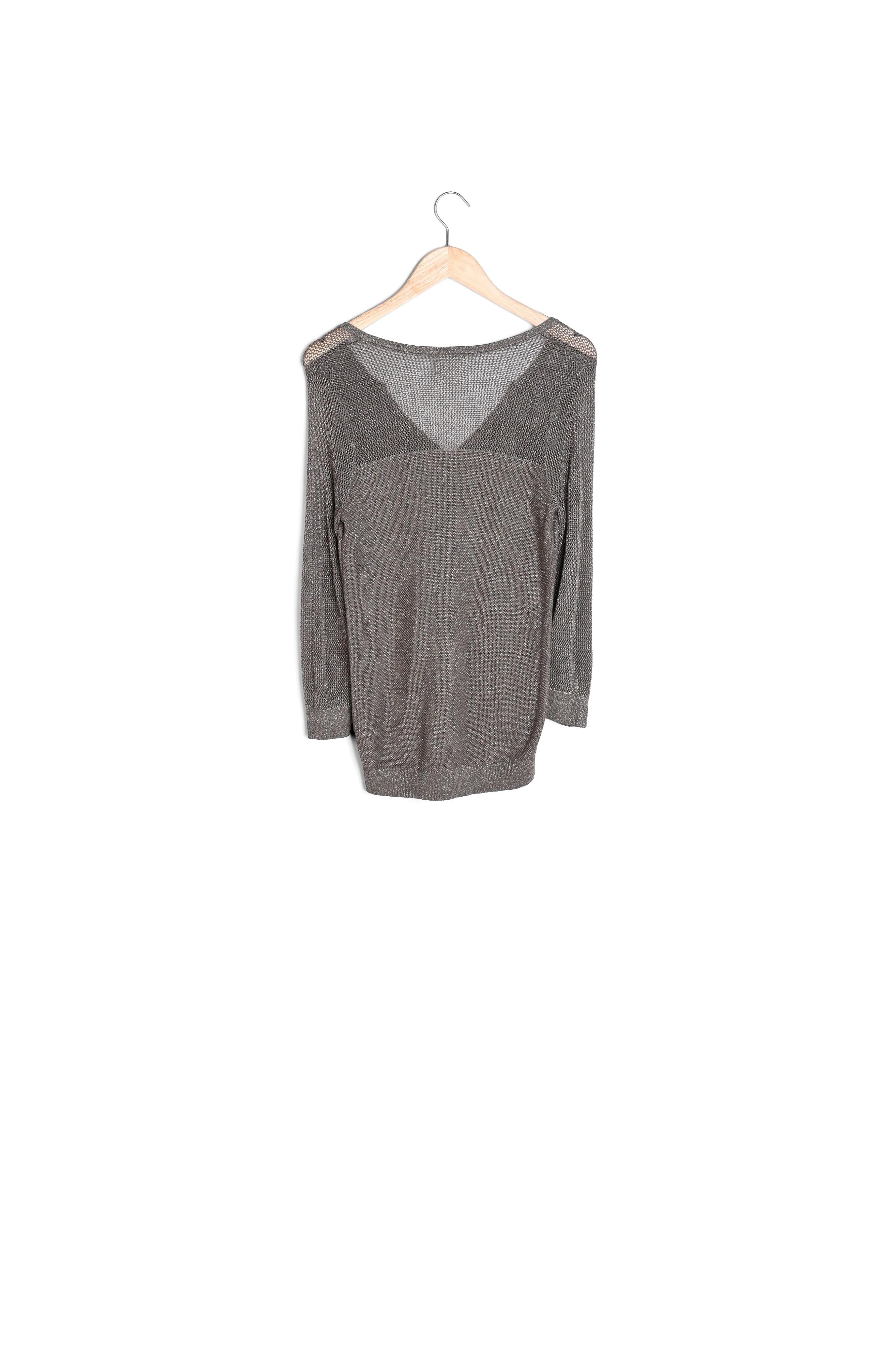 Pull ajouré kaki Forever Faume - seconde main