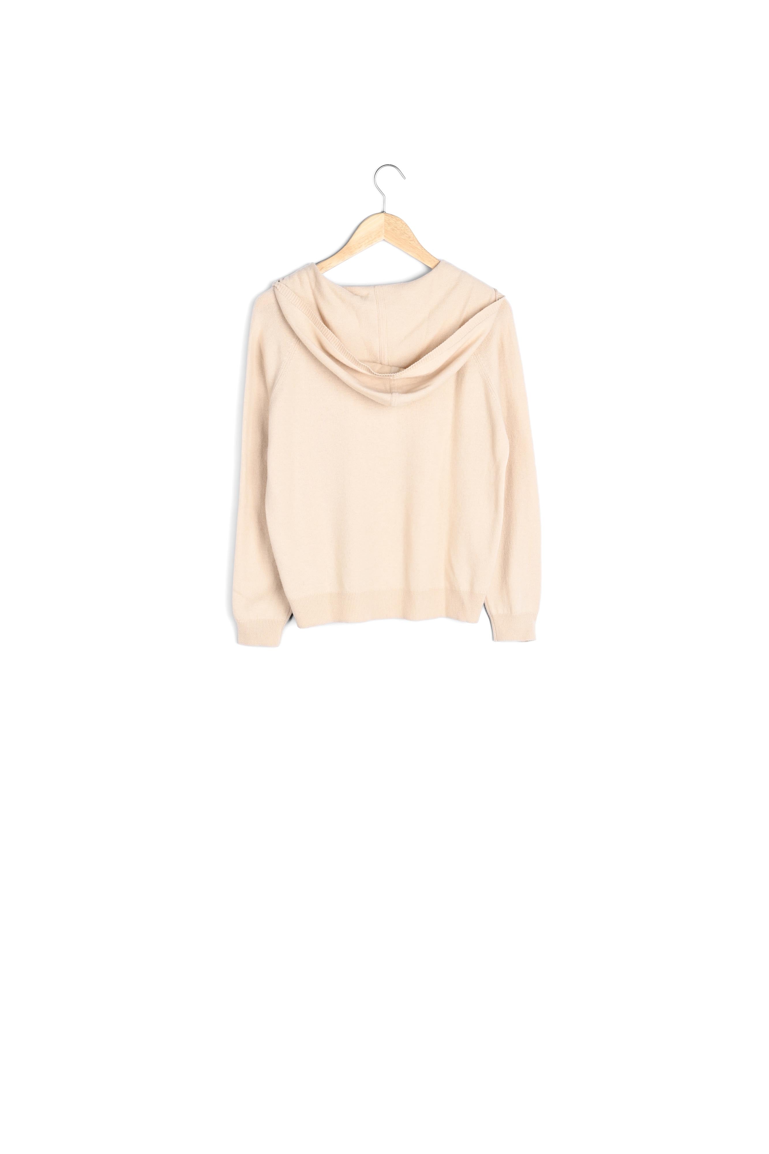 Pull en maille à capuche beige Thom Faume - seconde main