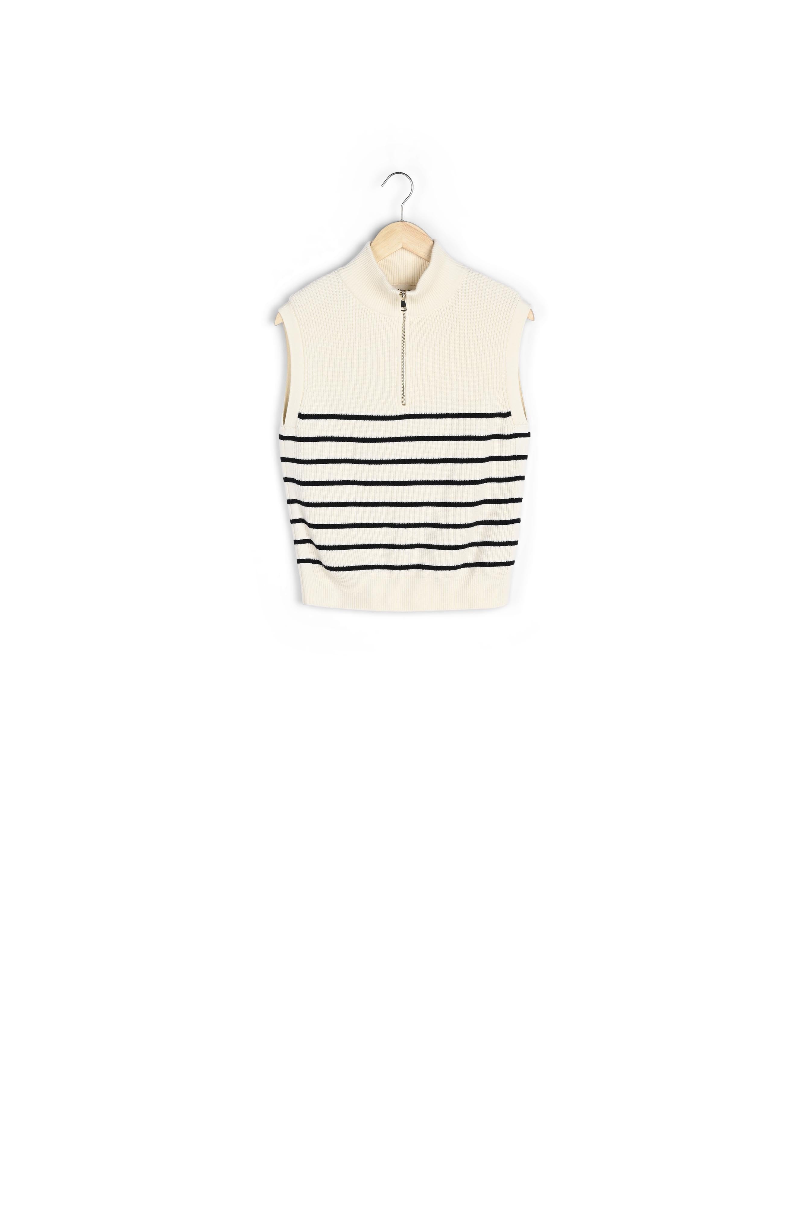 Pull marinière sans manches Barthelemy Faume - seconde main