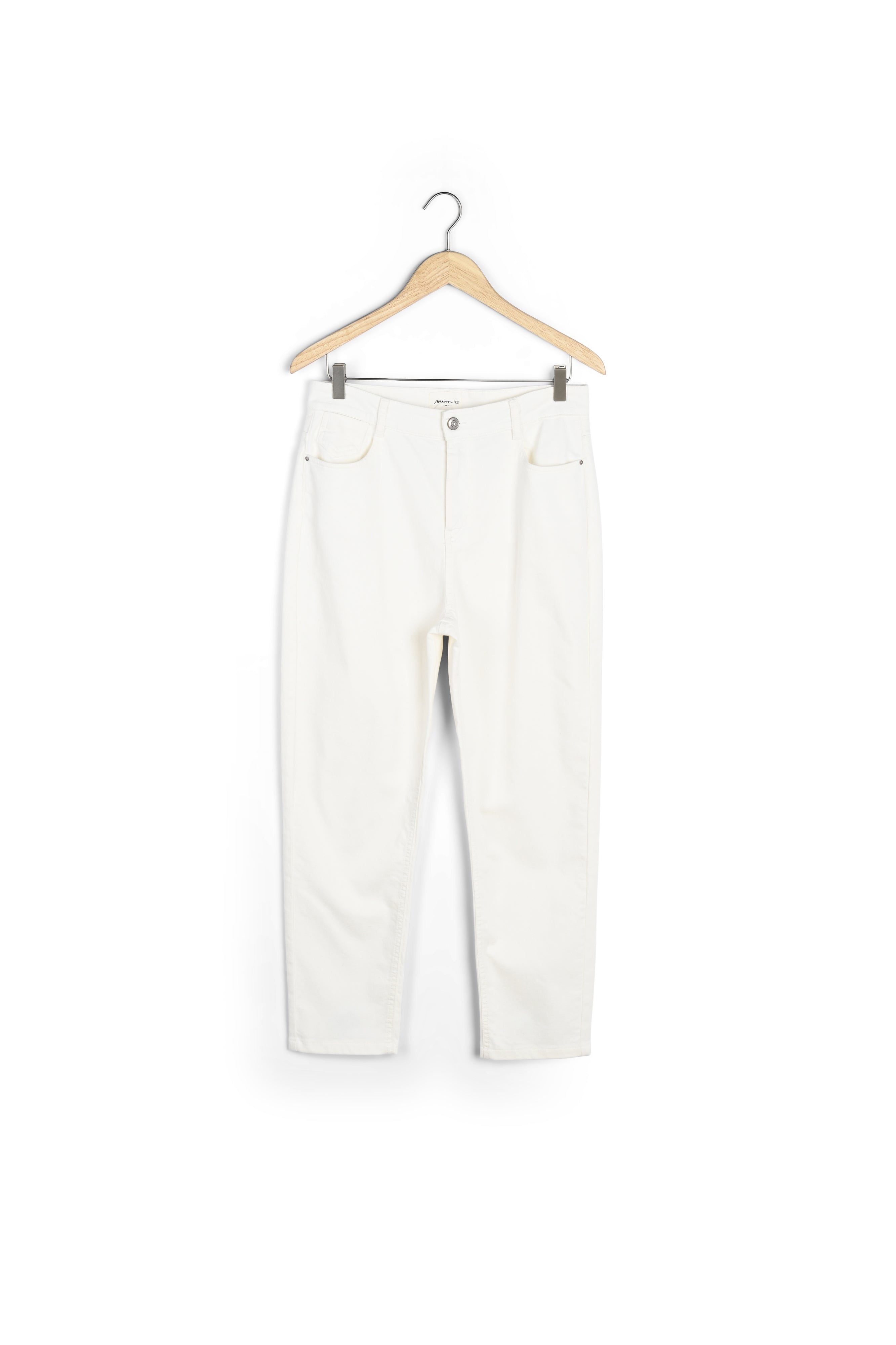 L'iconique jean mum en coton écru Solene Faume - seconde main