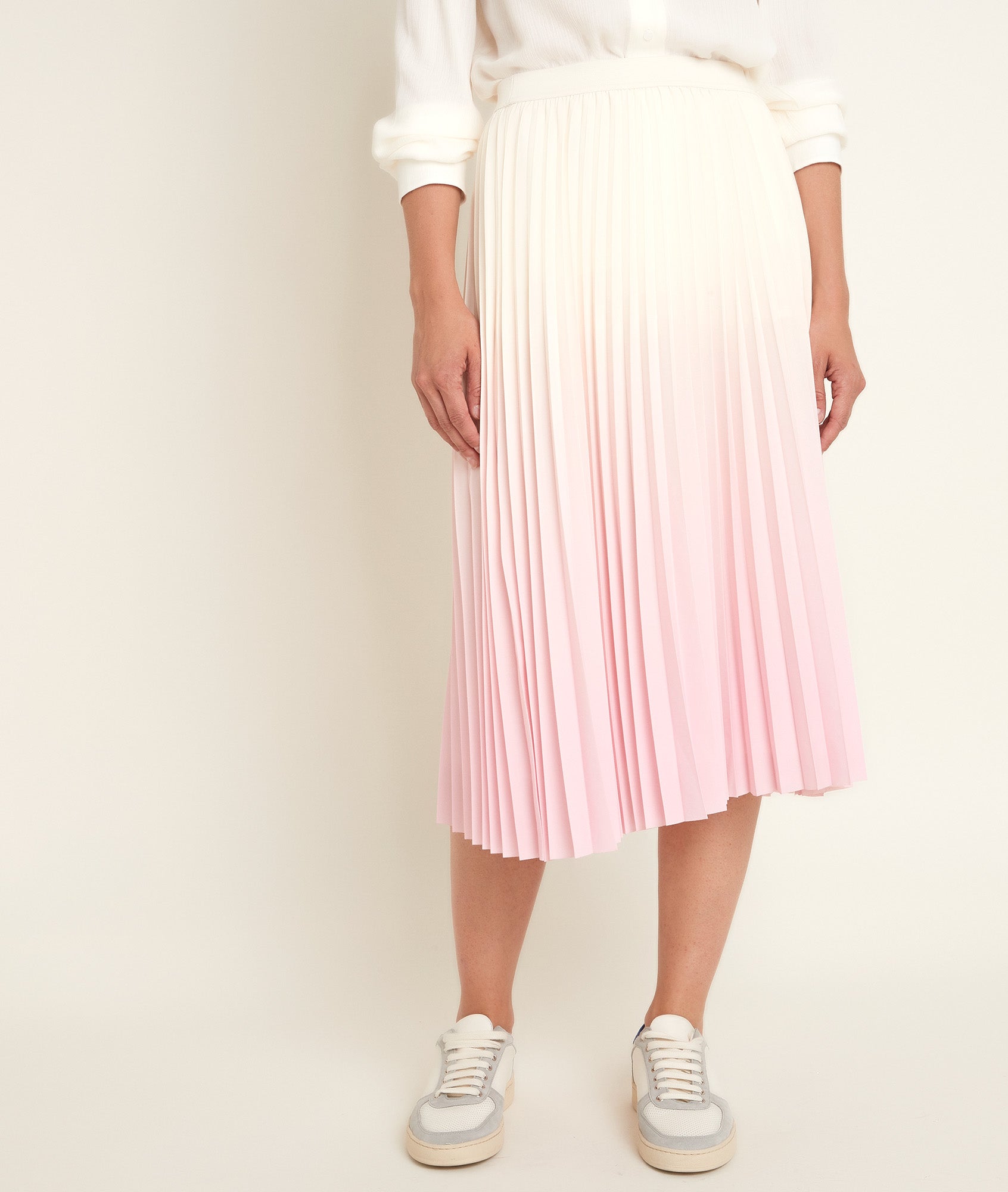 Jupe plissée dégradé Basile Faume - seconde main