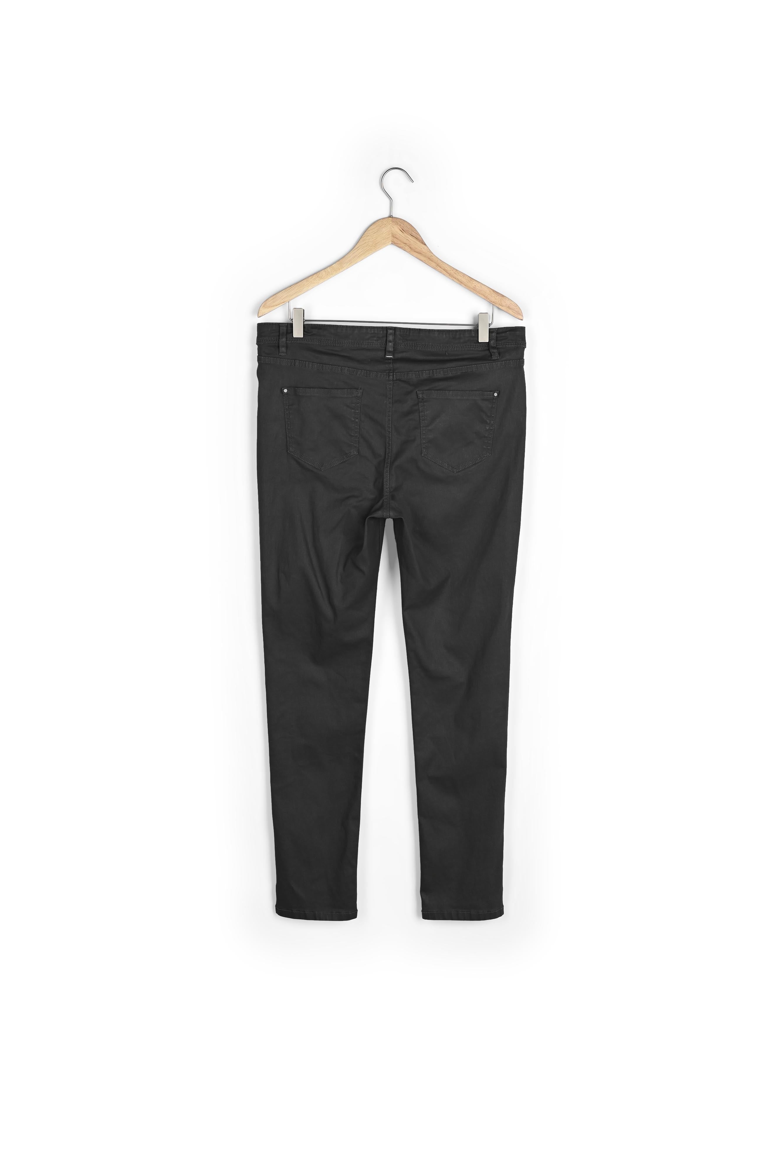 Pantalon slim enduit marron Nario Faume - seconde main