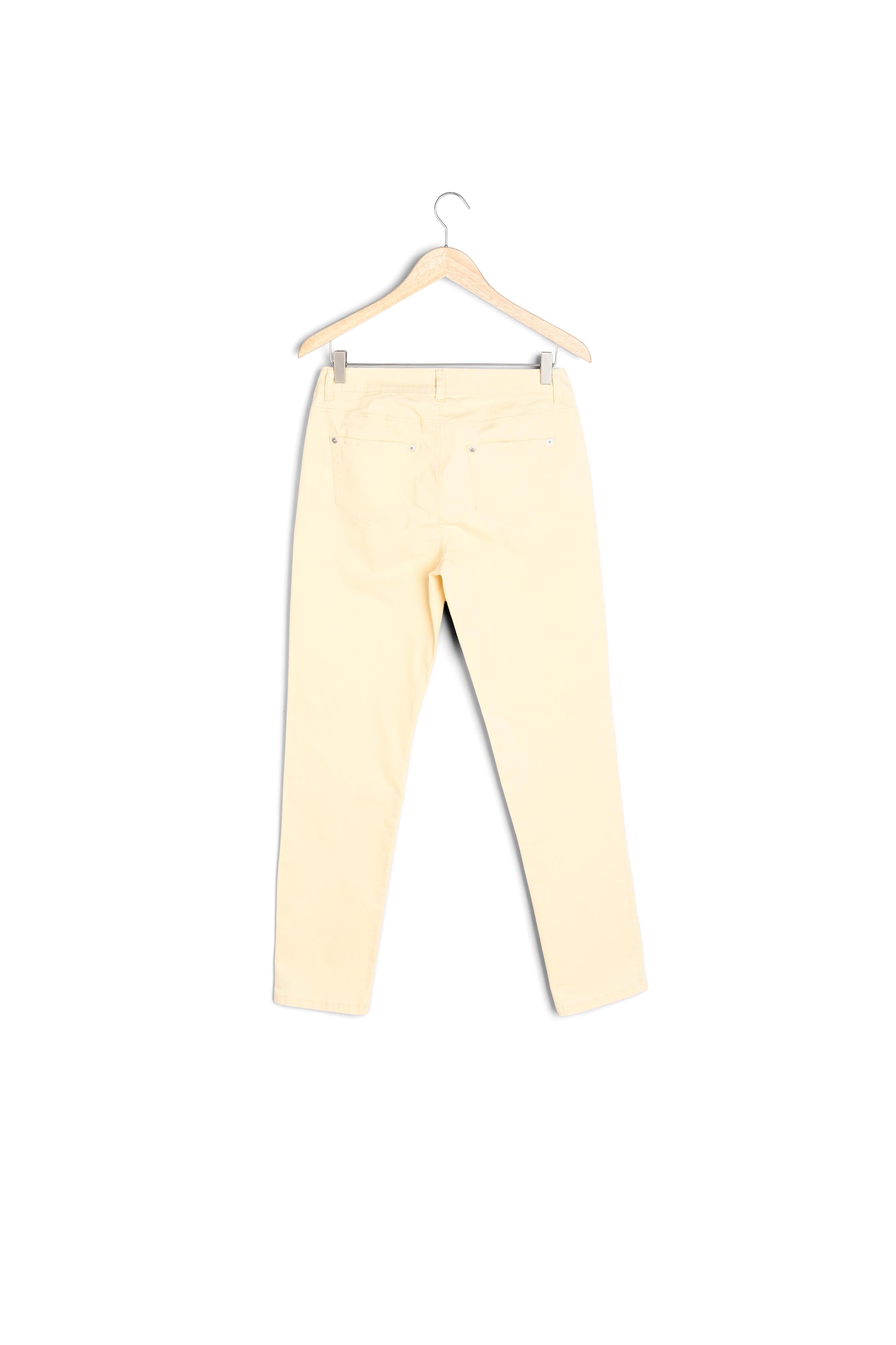 Pantalon droit en coton paille Francis Faume - seconde main