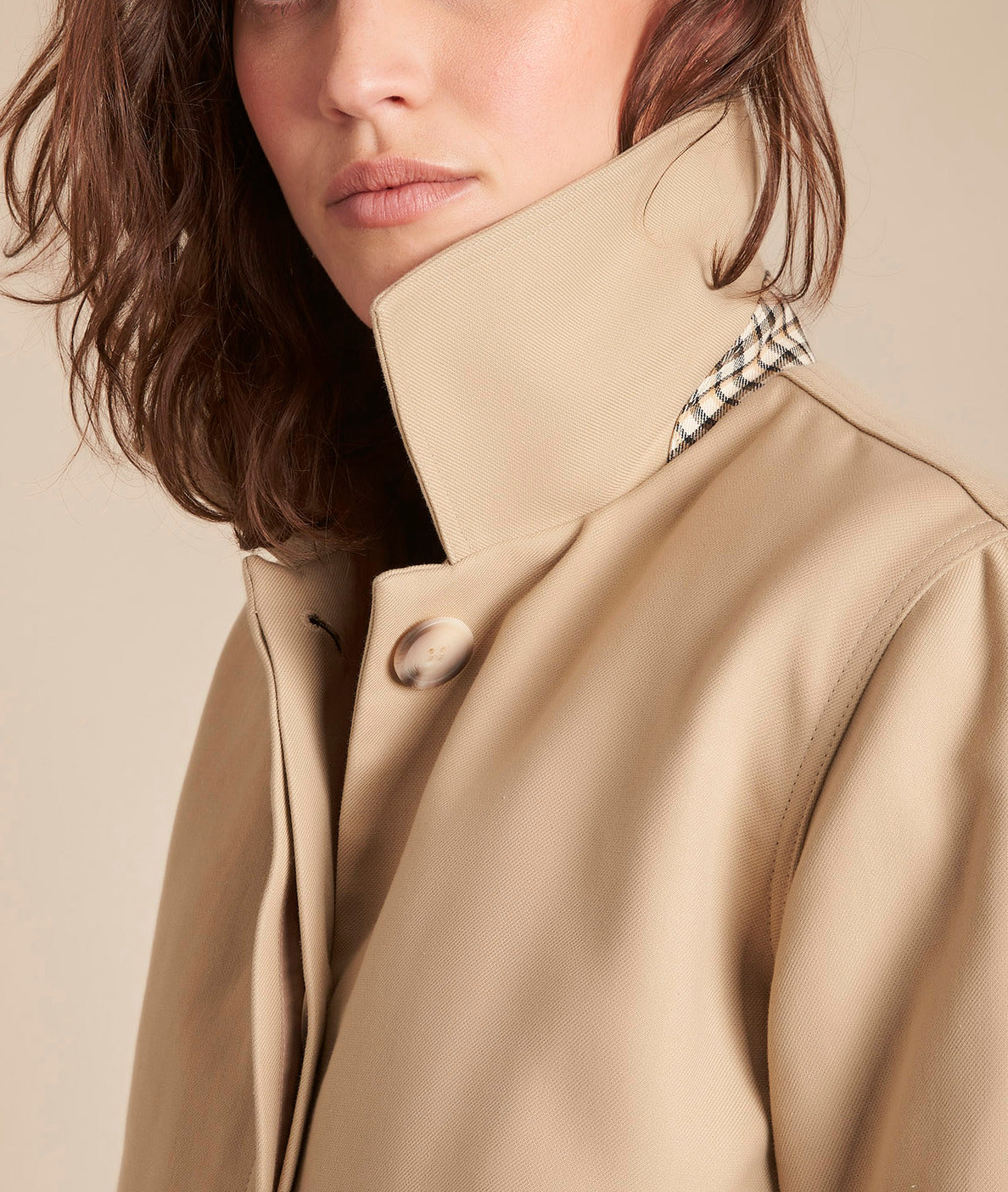 Trench camel Qaina Faume - seconde main