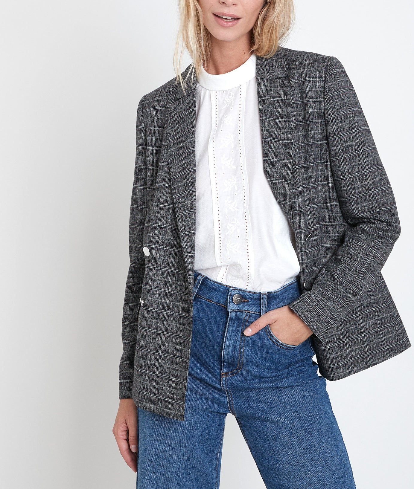 Veste à carreaux Tracy Faume - seconde main