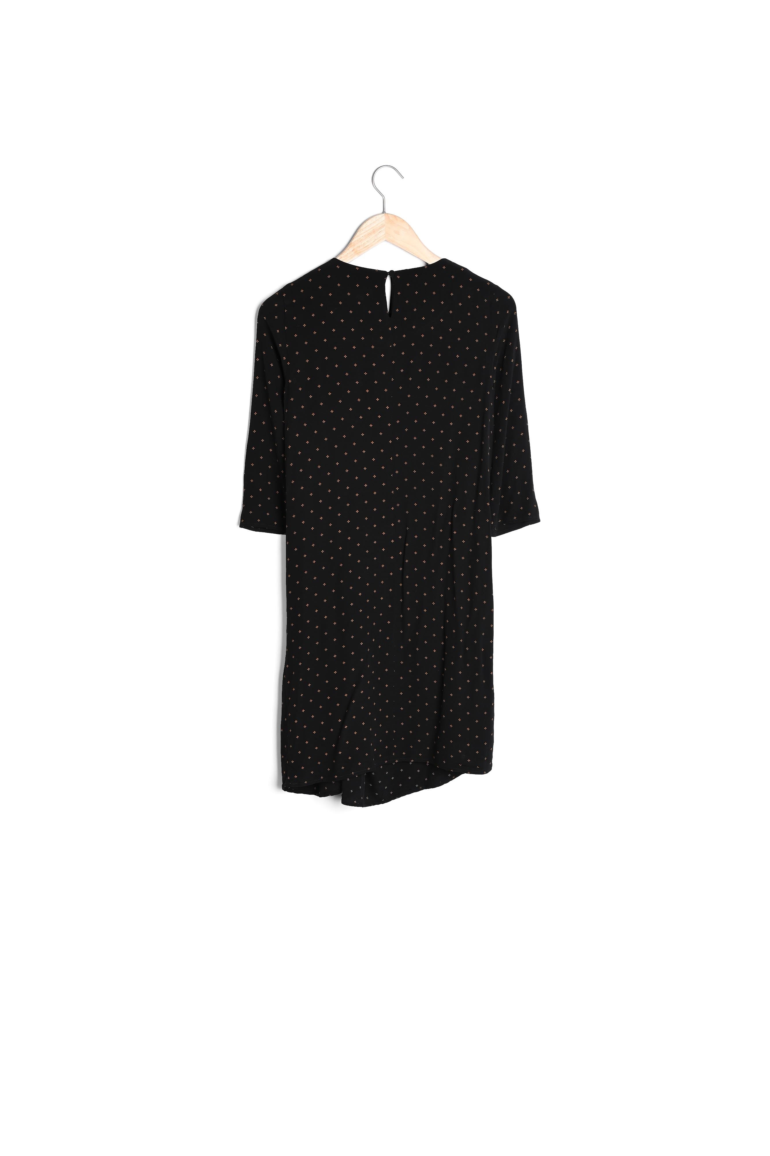 Robe noire imprimée Ivoire Faume - seconde main